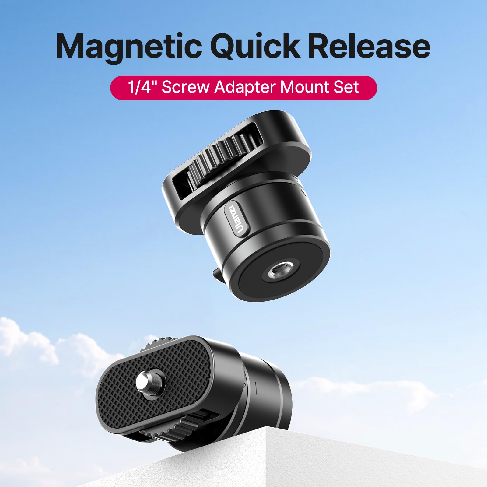 Go Quick Ii To 1/4' Adapter   1/4' Thread Go Quick Ii Base + 1/4' Screw Qr Cover Compatibe With Go Quick Ii Seriese Selfie Stick/Tripod/Monopod/Compact Camera/Phone/Led Video Light