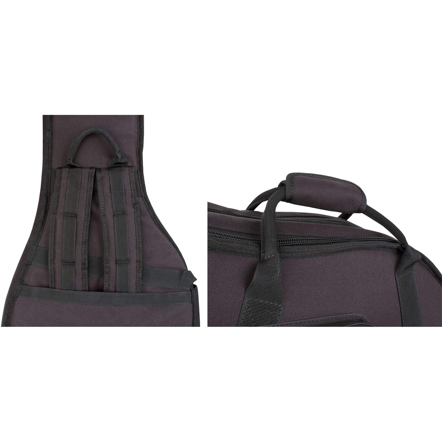 Protec Cf234Dbl Double Electric Guitar Gig Bag, Gold Series (Fits Strat, Tele, & Les Paul Shaped Guitars),Black