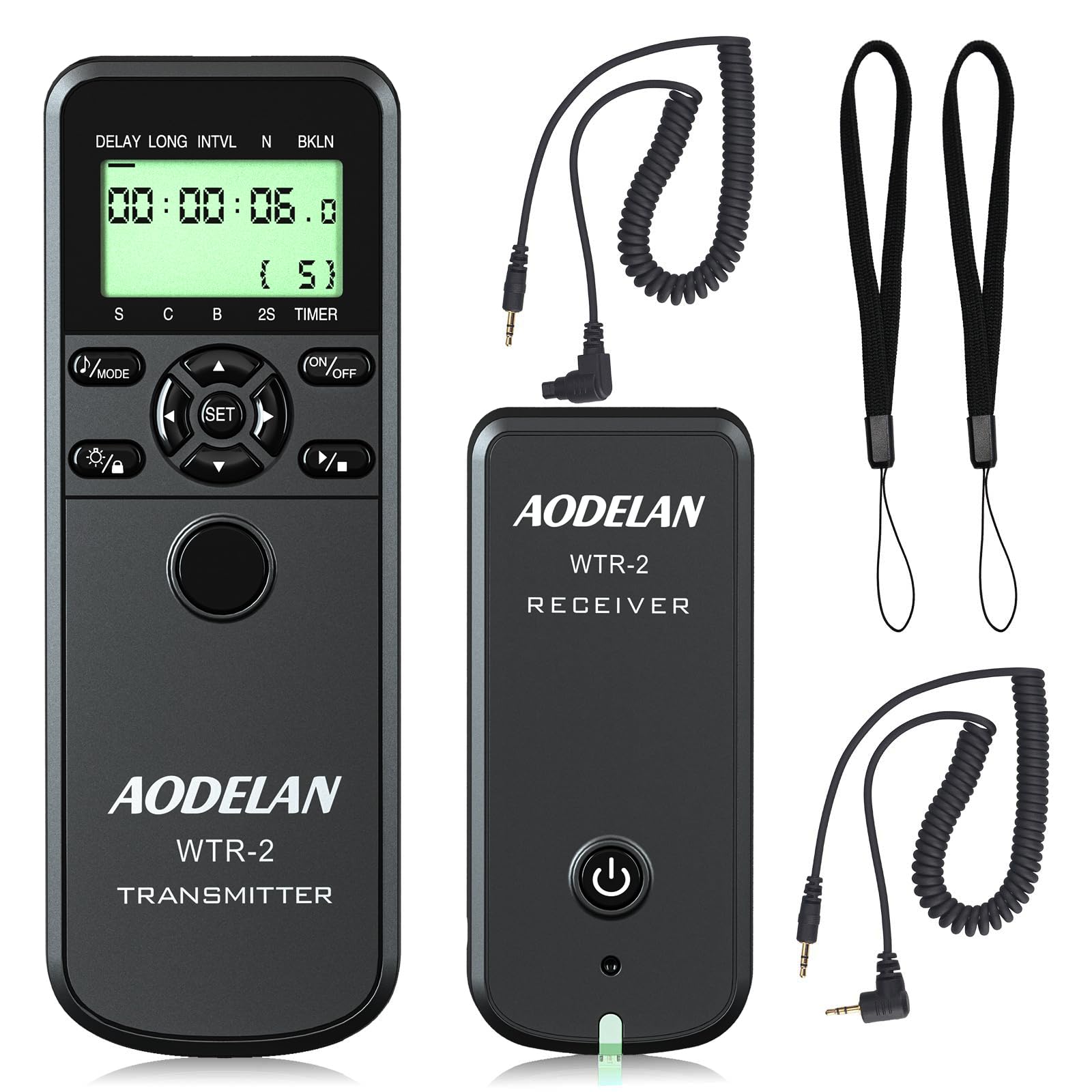 Aodelan Camera Wireless Shutter Release Timer Remote Control For Canon Eos R, Ros Rp, Eos Ra, R6, R5, 80D, 77D, 70D, 250D, 90D, 