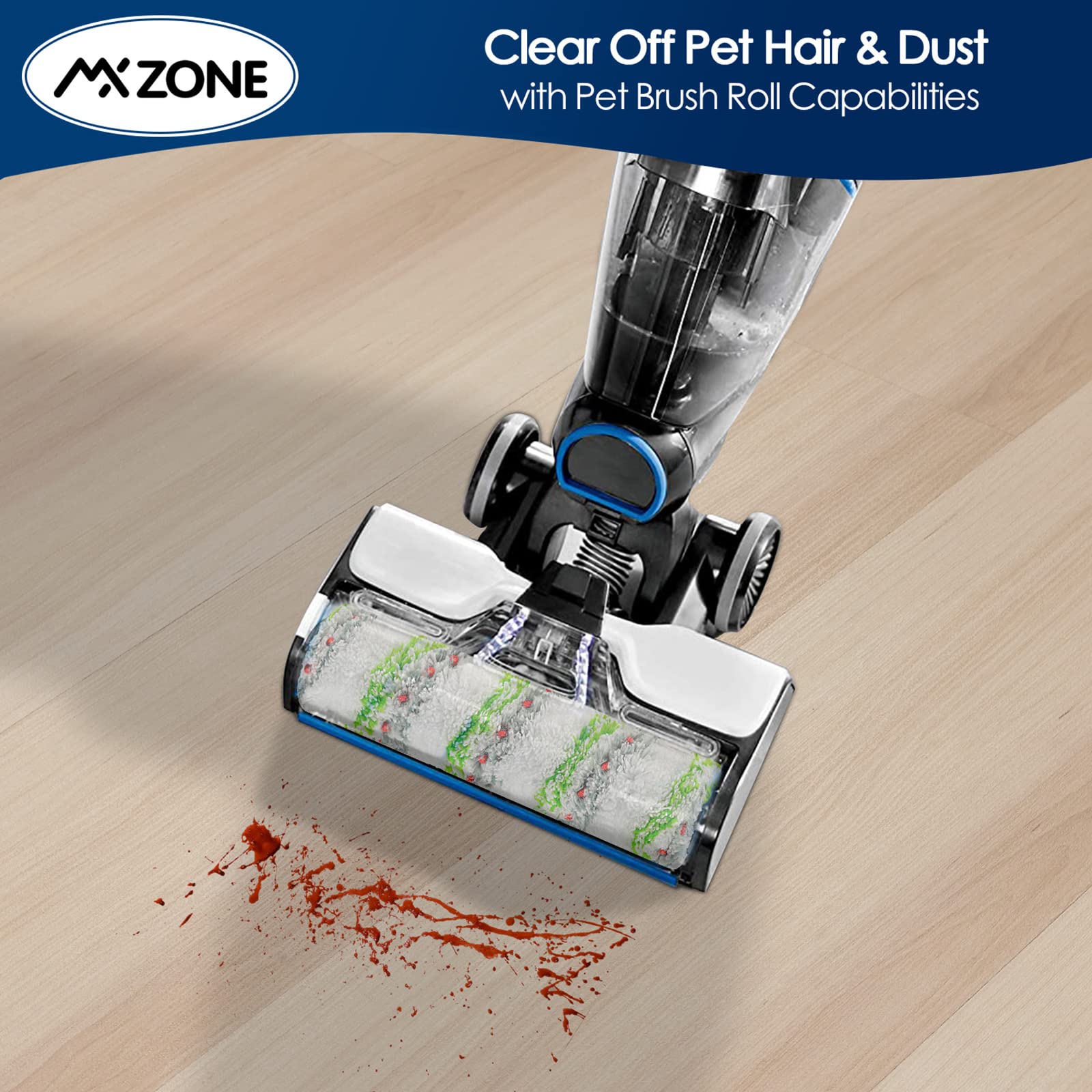 Mxzone 2787 Vaccum Brush Replacement Roll For Bissell Crosswave Cordless Max 2554 2590 2593 2596 Series, For Hydrosteam 35151 35