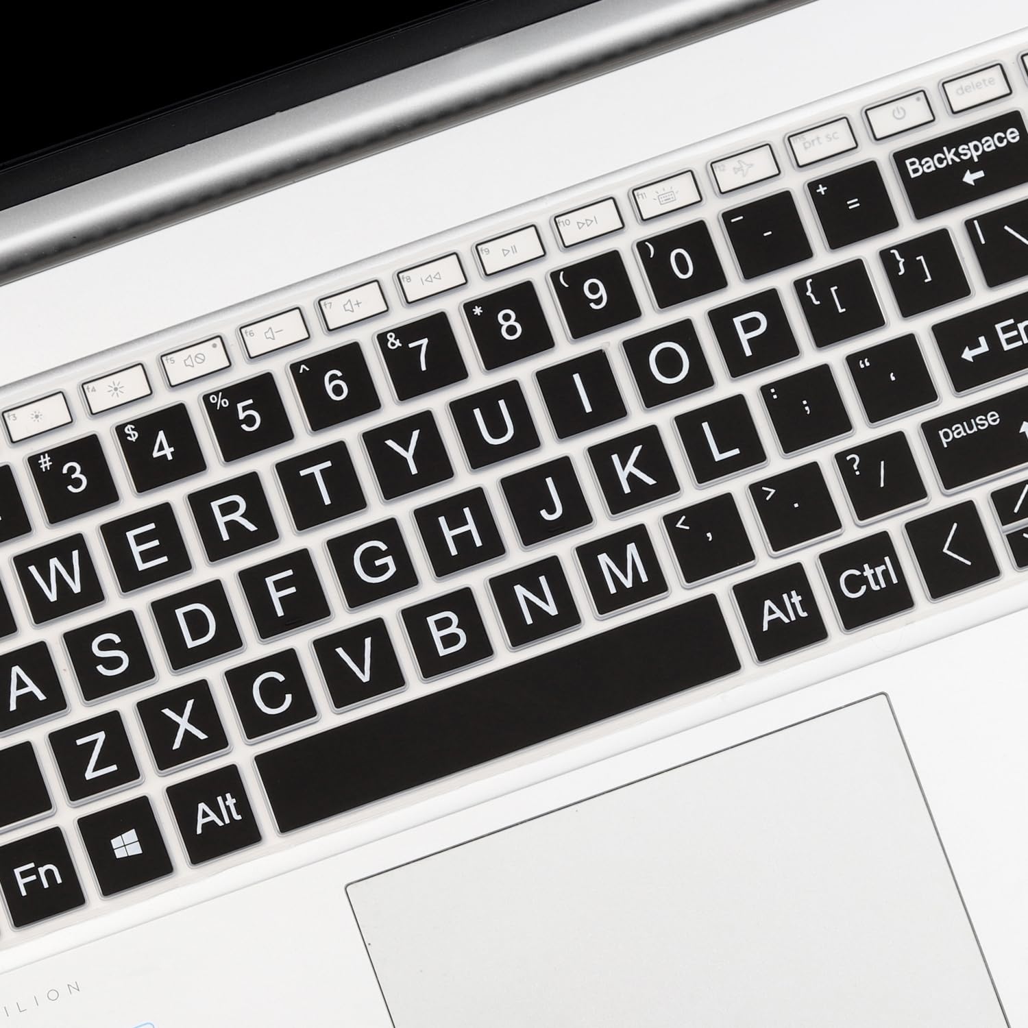 Large Print Keyboard Cover For 2024 2023 Hp Laptop 17 Cn 17 Cp, Hp Essential Laptop 17T 17.3 17Z Cp000/Cp300/Cp200 17T Cn300/Cn2
