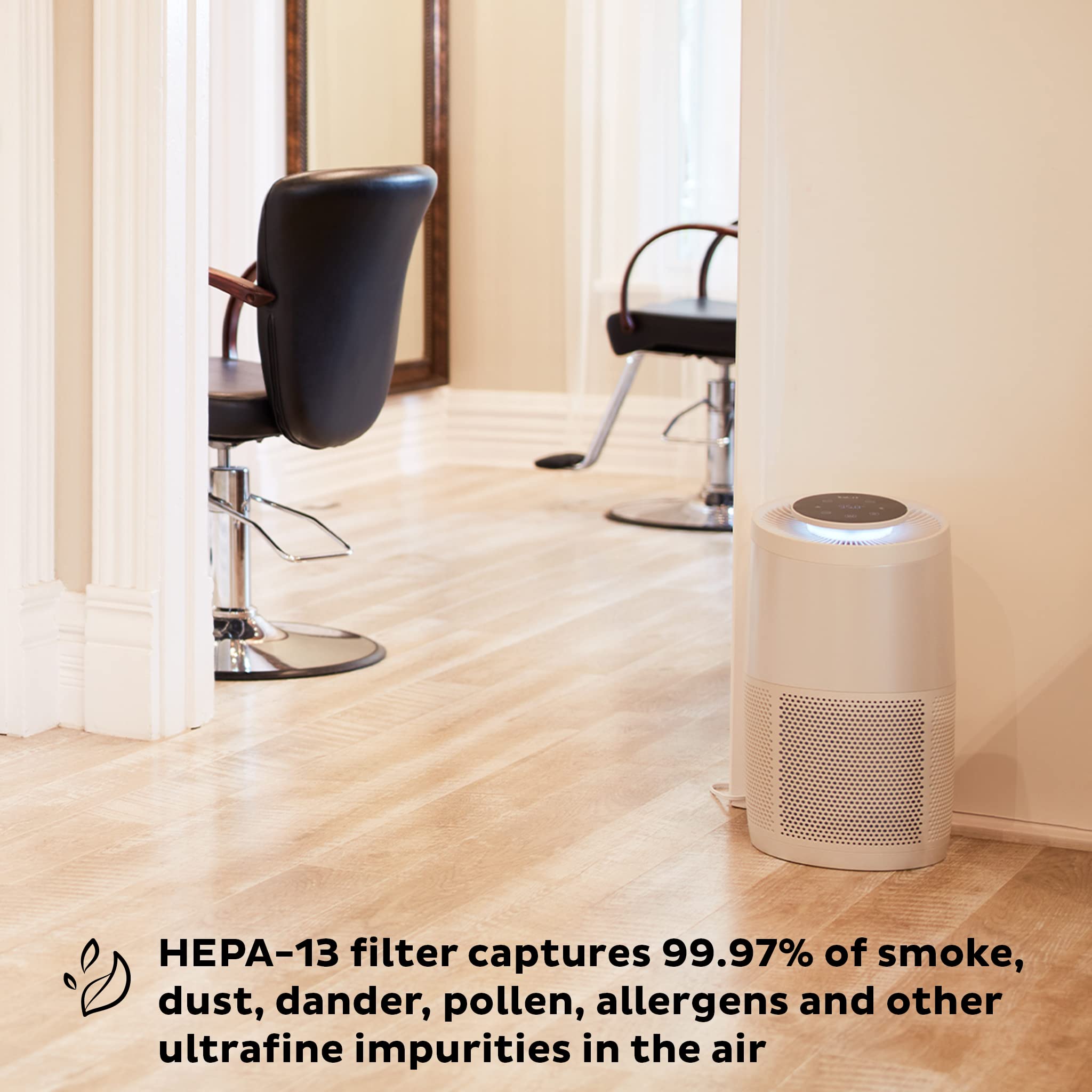 Instant Hepa Quiet Air Purifier From The Makers Of Instant Pot With Plasma Ion Technology For Rooms Up To 1140Ft2, Removes 99% O