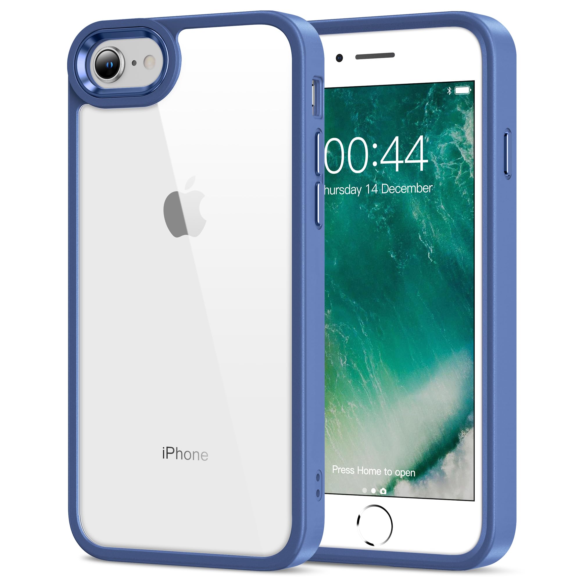 HOOMIL Case for iPhone SE 3rd/2nd Gen, iPhone 7/iPhone 8, Non-Yellowing, Drop Protection, Anti-Scratch Transparent Hard Back Pho