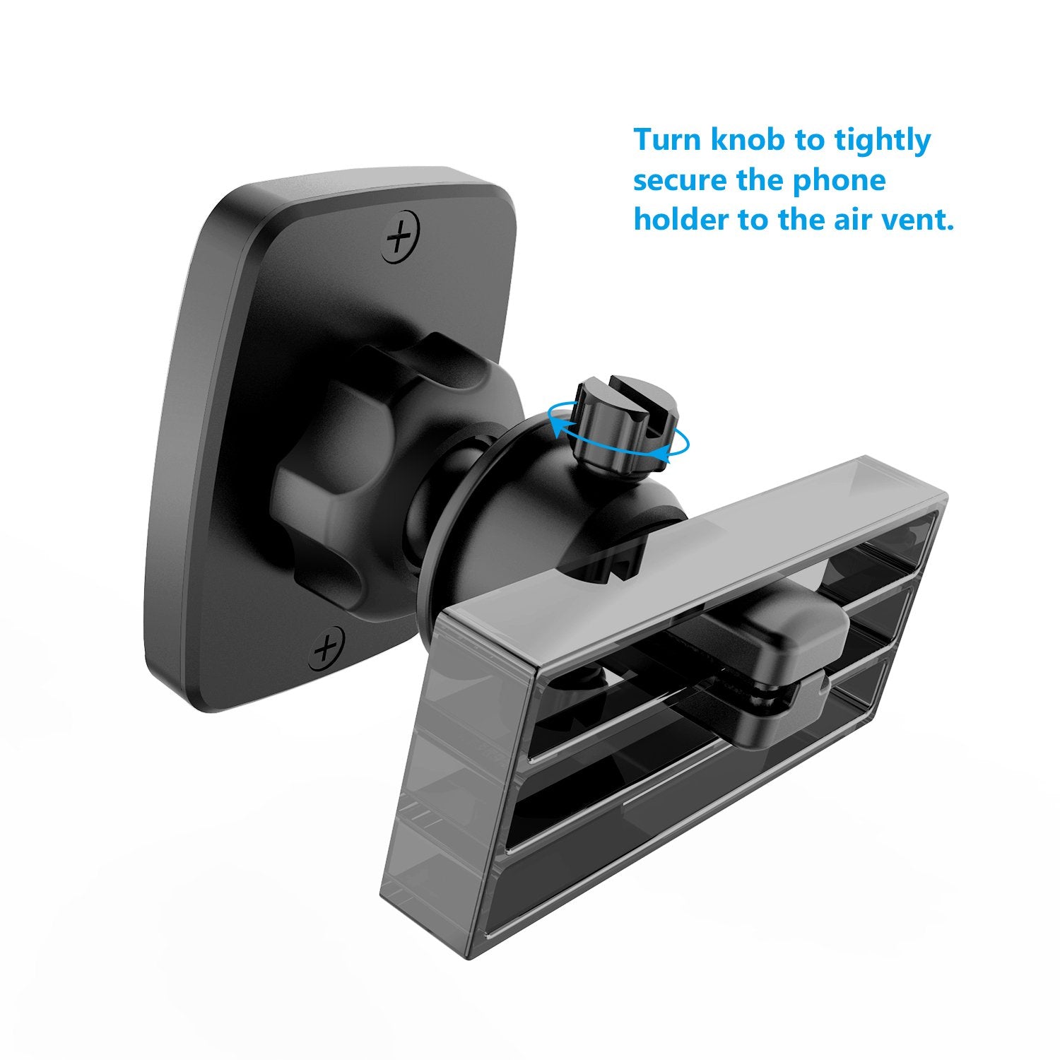 Wixgear Magnetic Phone Car Mount, Universal Bite Lock Air Vent Magnetic Phone Car Mount Holder, For Cell Phones With Swift Snap