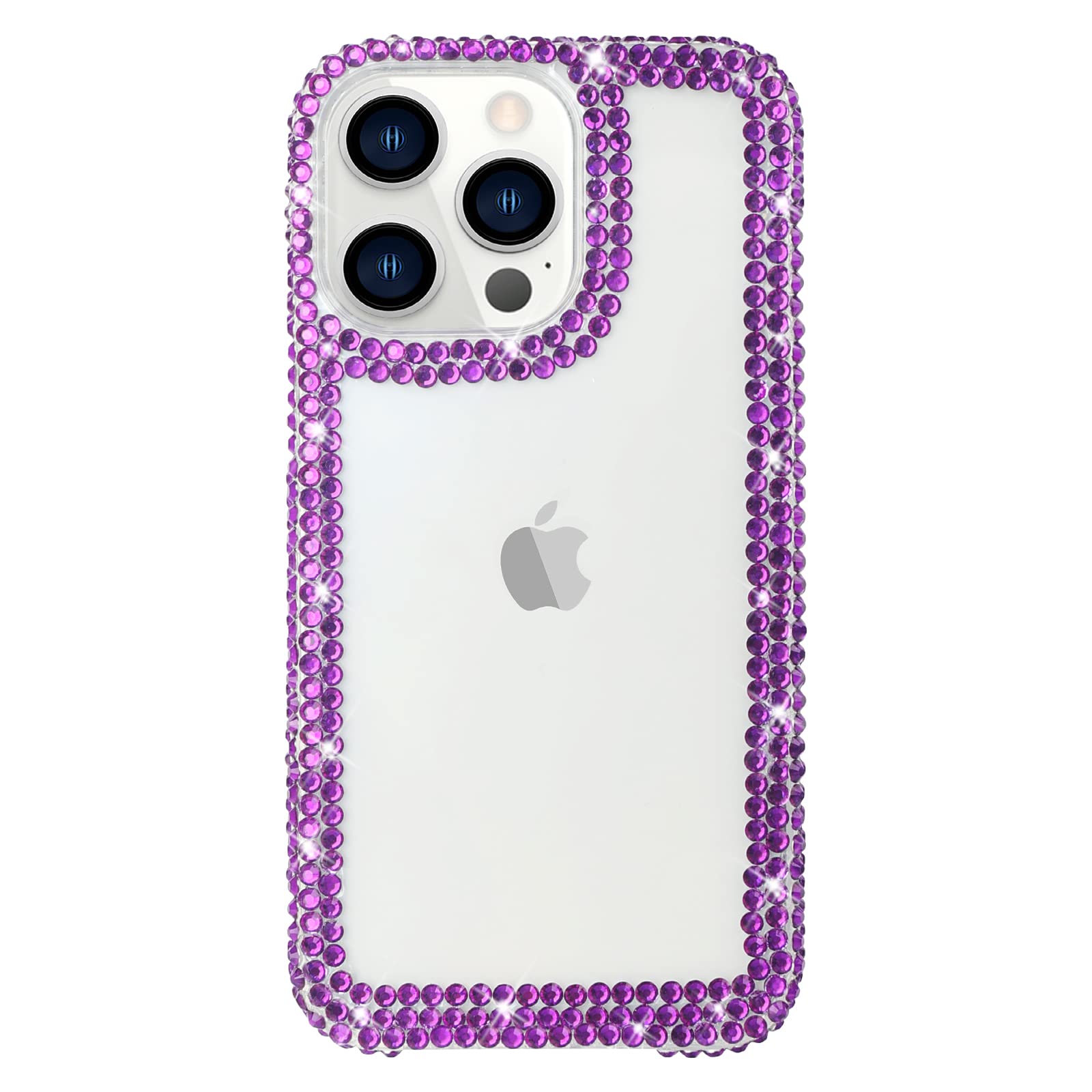 Bonitec Compatible With Iphone 14 Pro Max Case For Women Girls 3D Glitter Sparkle Bling Case Luxury Shiny Cute Crystal Charms Rh