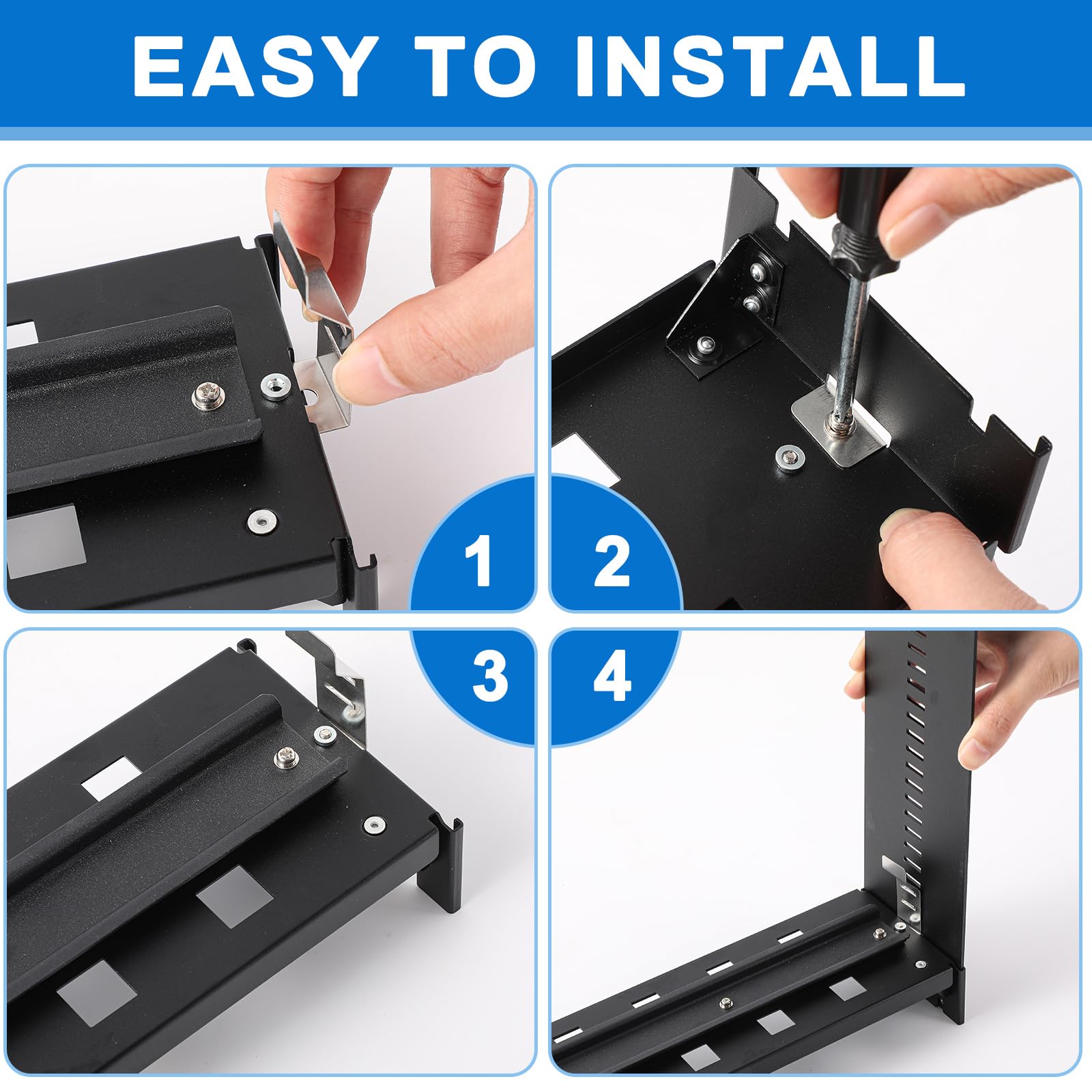 Adjustable 19 Inch Rails Yaocom 1 Pcs 19 Inch Rack Mount DIN Rail Kit Aluminum Alloy Adjustable ...