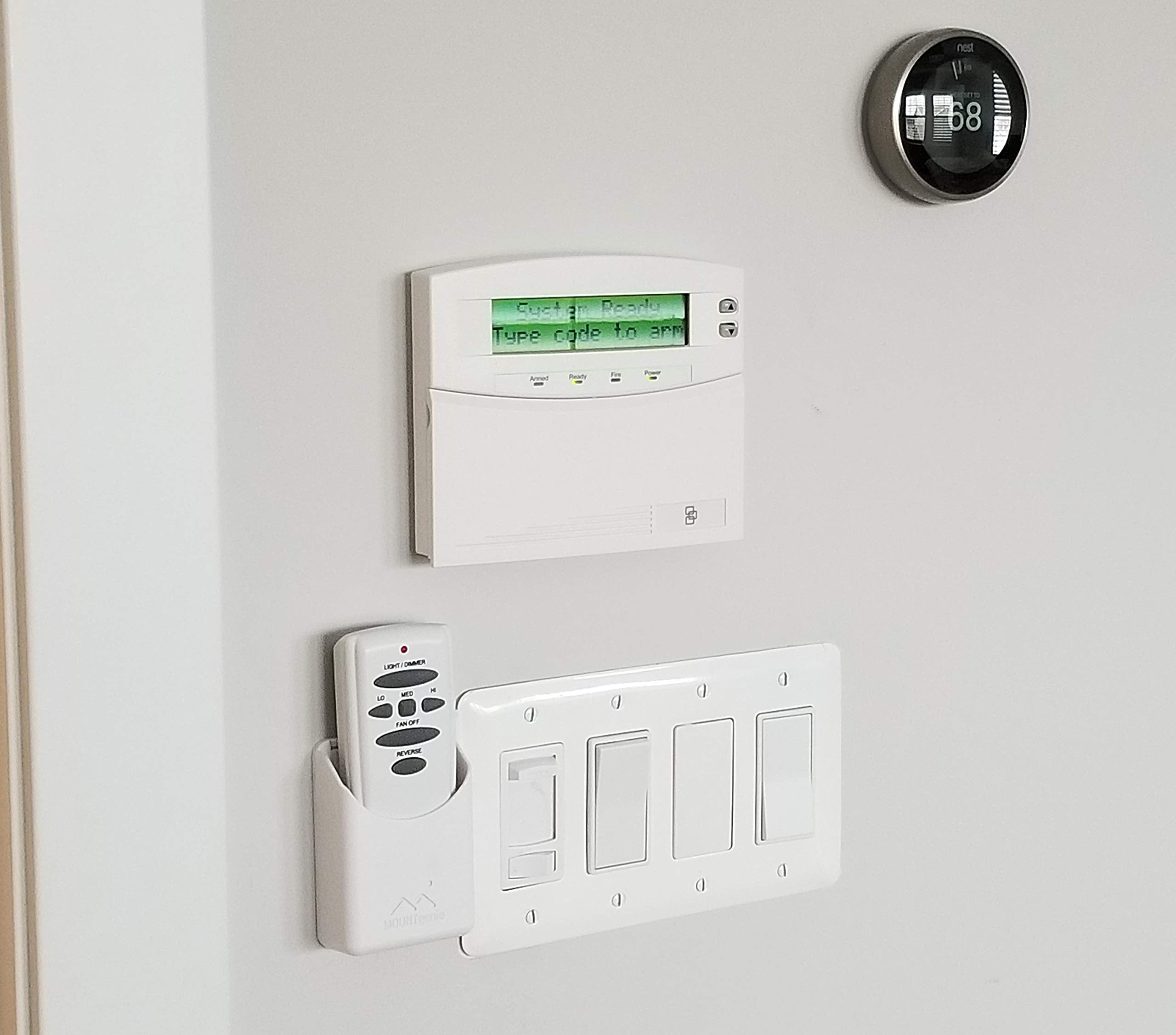 The No-Screwups Remote Control Holder By Mount Genie (Black): Wall Mount With No Damaging Screws Or Tape. Installs In Seconds On