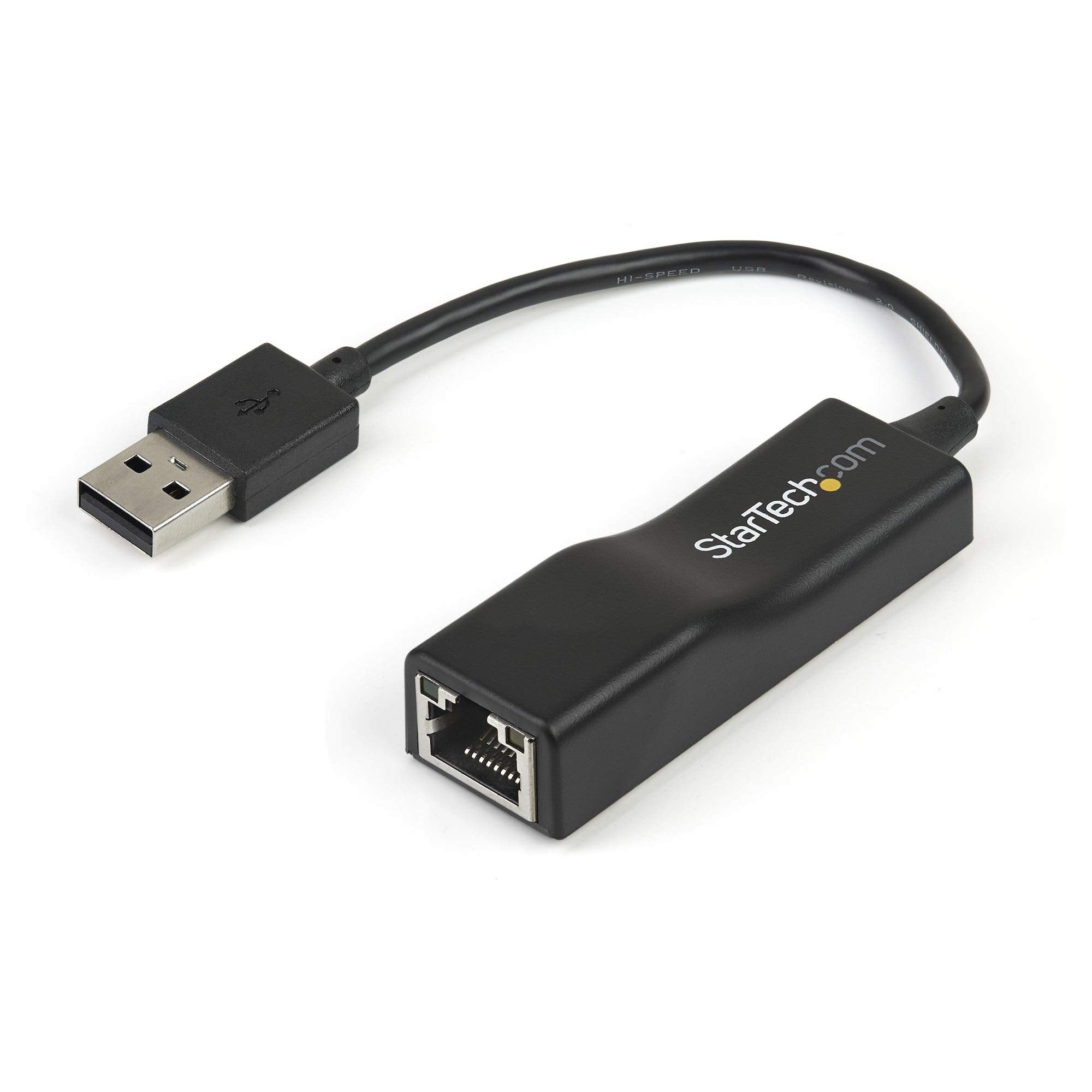 StarTech.com USB 2.0 to 10/100 Mbps Ethernet Network Adapter Dongle   USB Network Adapter   USB 2.0 Fast Ethernet Adapter   USB NIC (USB2100), Black