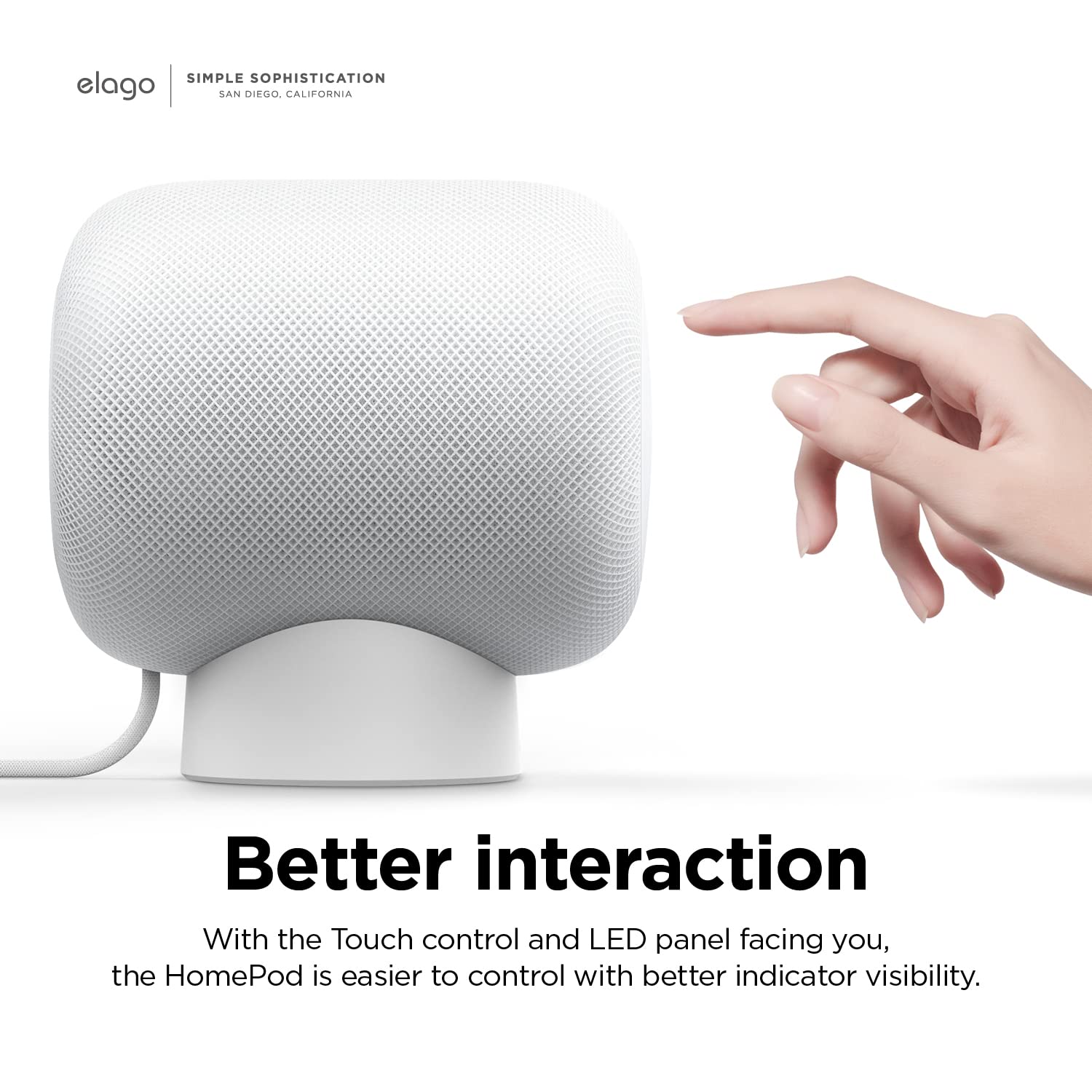Elago Homepod Stand Compatible With 2023 New Homepod 2Nd Generation/Homepod 1 Speaker   Proper Eq, Easier To Control With Better