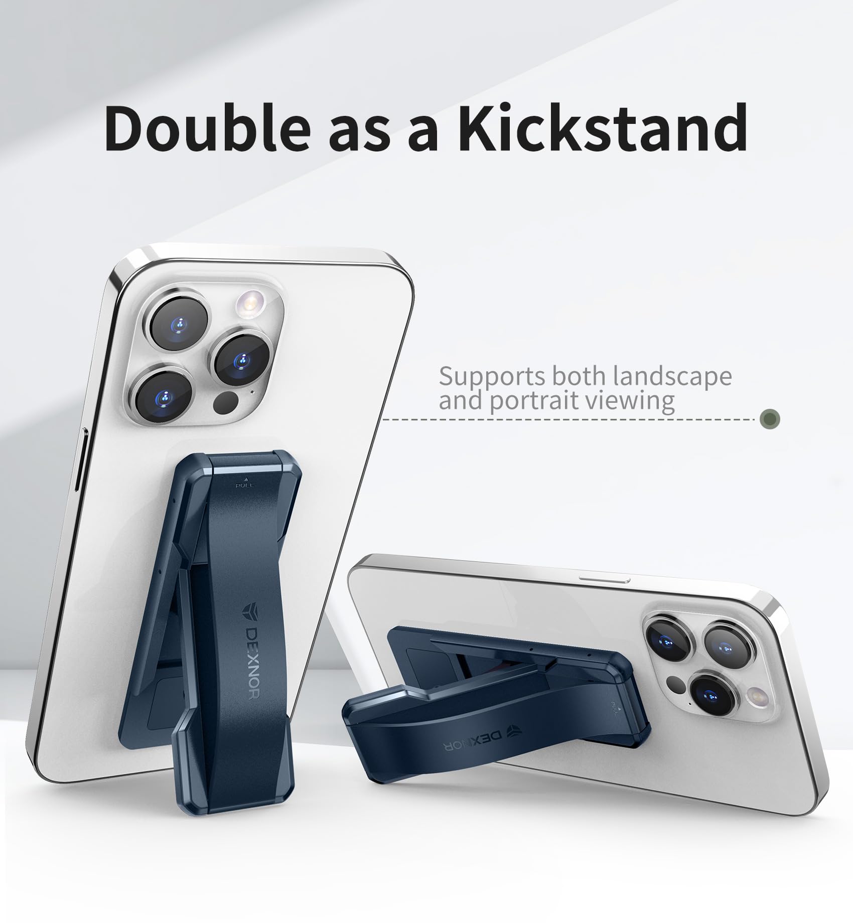 Dexnor New Upgrade Phone Grip, Phone Holder For Hand [2-In-1] Phone Strap With Kickstand Phone Finger Holder Compatible With Mos