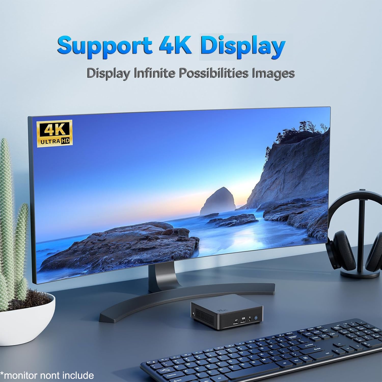 2025 Intel Nuc 13 Pro Slim Kit Mini Pc (Intel 6-Core I3-1315U, 16Gb Ram, 512Gb Ssd) Booksize Business Desktop, Support 4 X 4K Mo