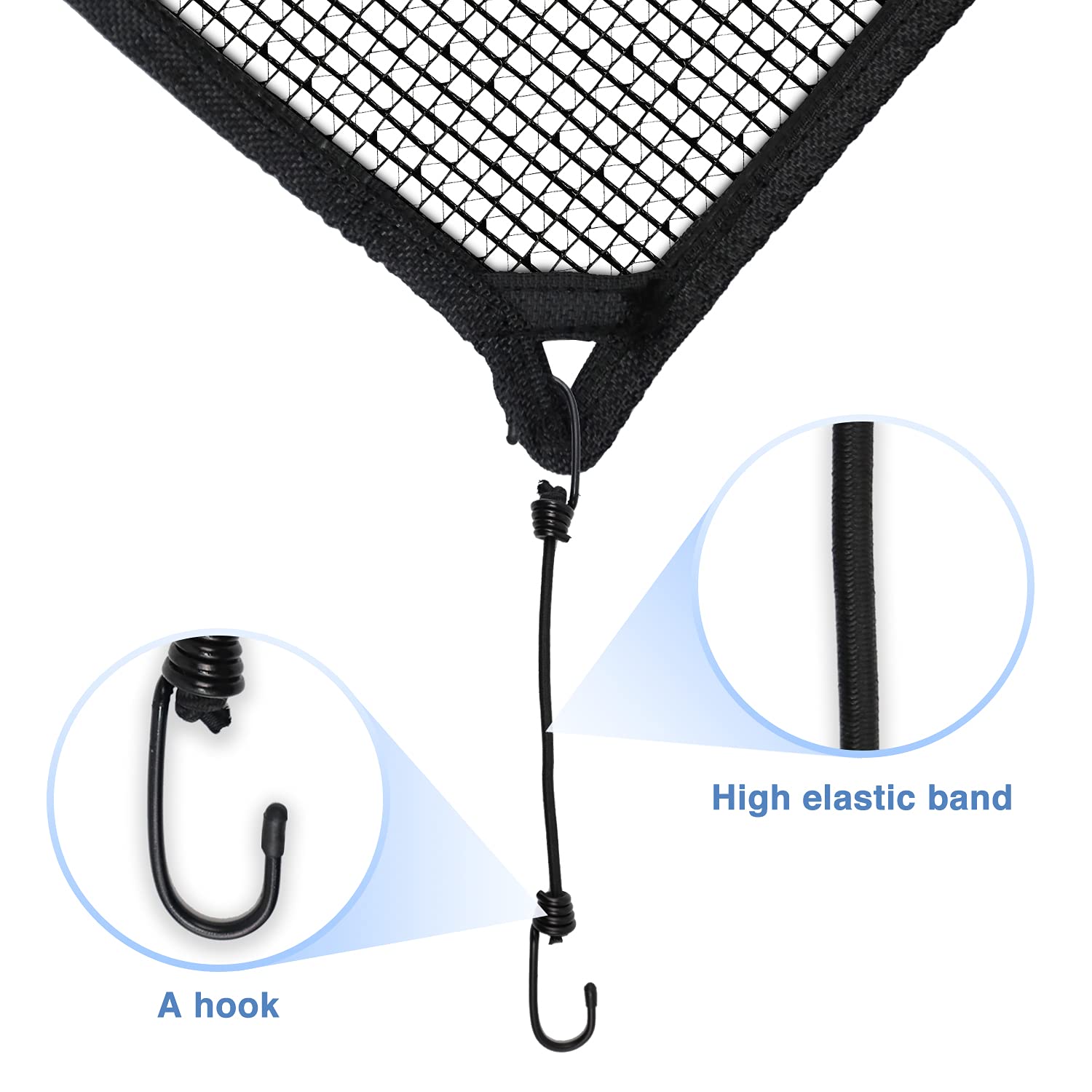 E&K 28''X28'' Outdoor Ac Unit Cover Air Conditioner Compressor Mesh Top Cover For Outside With Bungee Cords Protect From Leaf Du