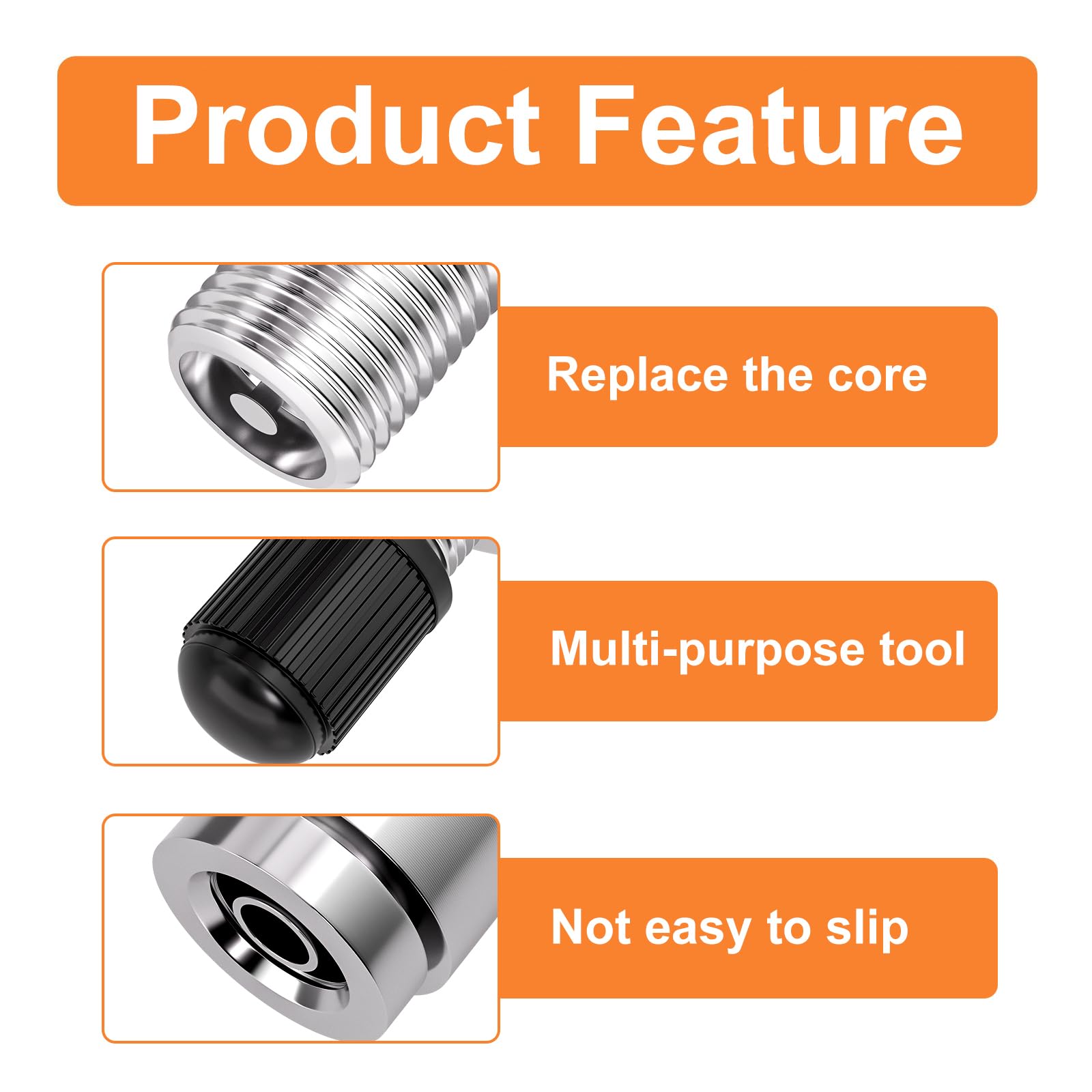 Gasher 2Pcs 1/4''Od Nickel Plated Brass Air Inflation Schrader Valve With Push Connection, 1/4'' Od Air Line Tubing, Air Line An