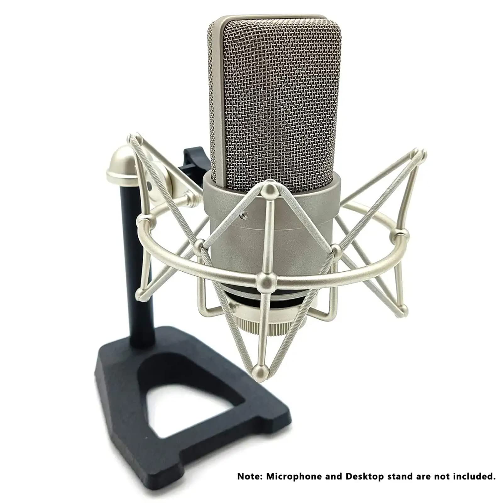 Grneric Metal Microphone Shockmount & Stand For Neumann Tlm 103/M147   Silver