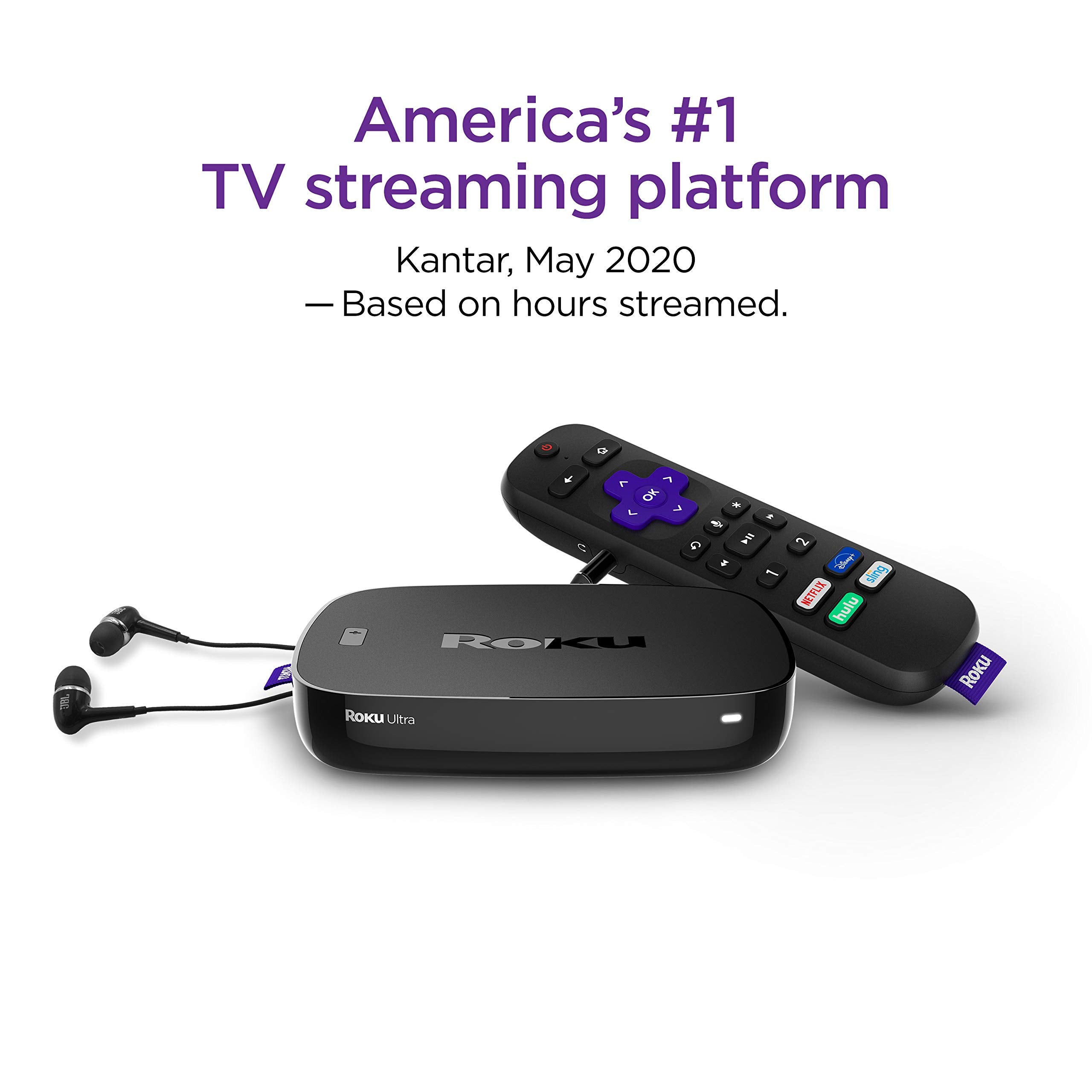 Roku Ultra | Streaming Media Player 4K/Hd/Hdr With Premium Jbl Headphones
