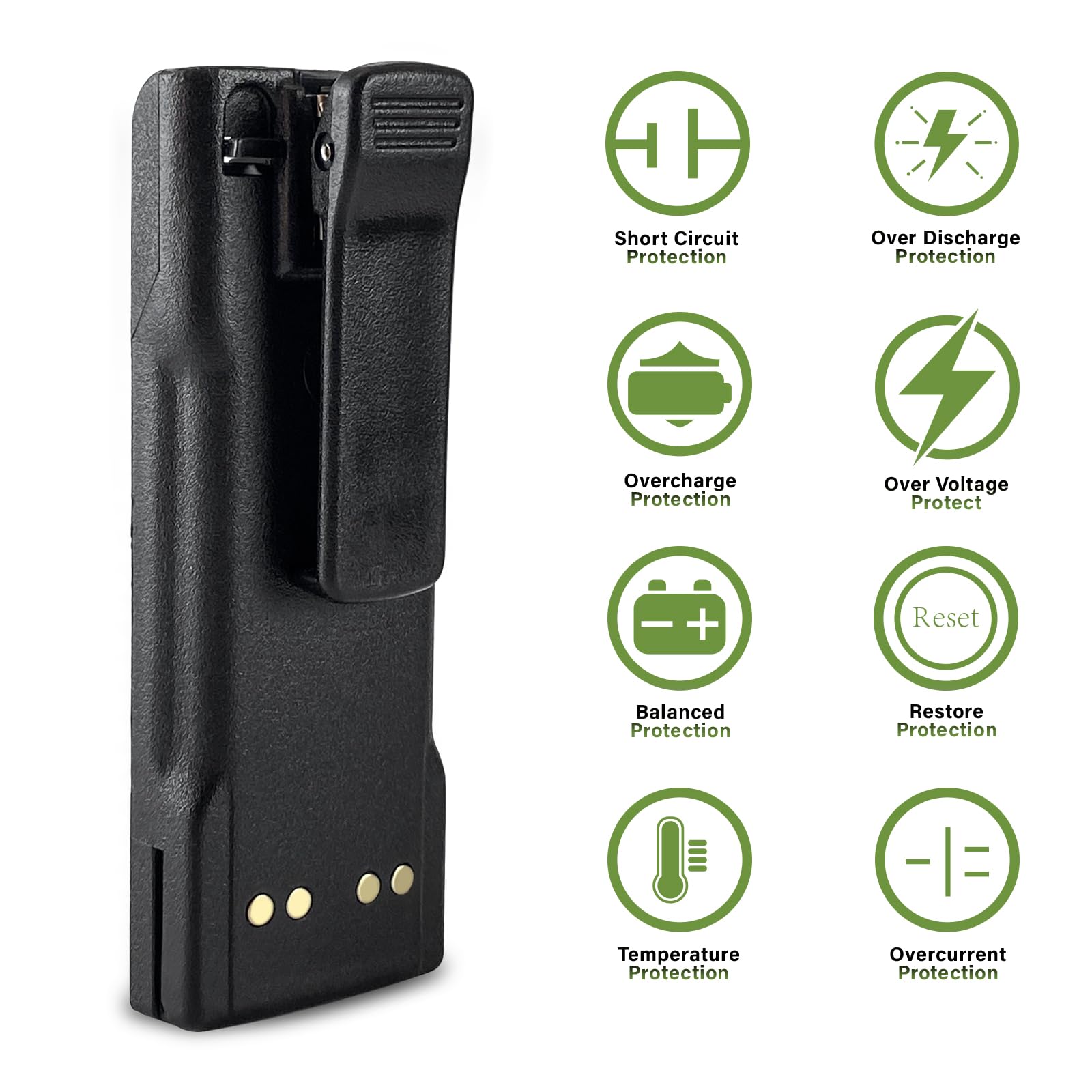 Jintion Ntn7144 Two Way Radio Nimh 7.2V 2000Mah Battery Replacement Compatible With Motorola Mt2000 Mts2000 Ntn7143 Ntn7143A Ntn