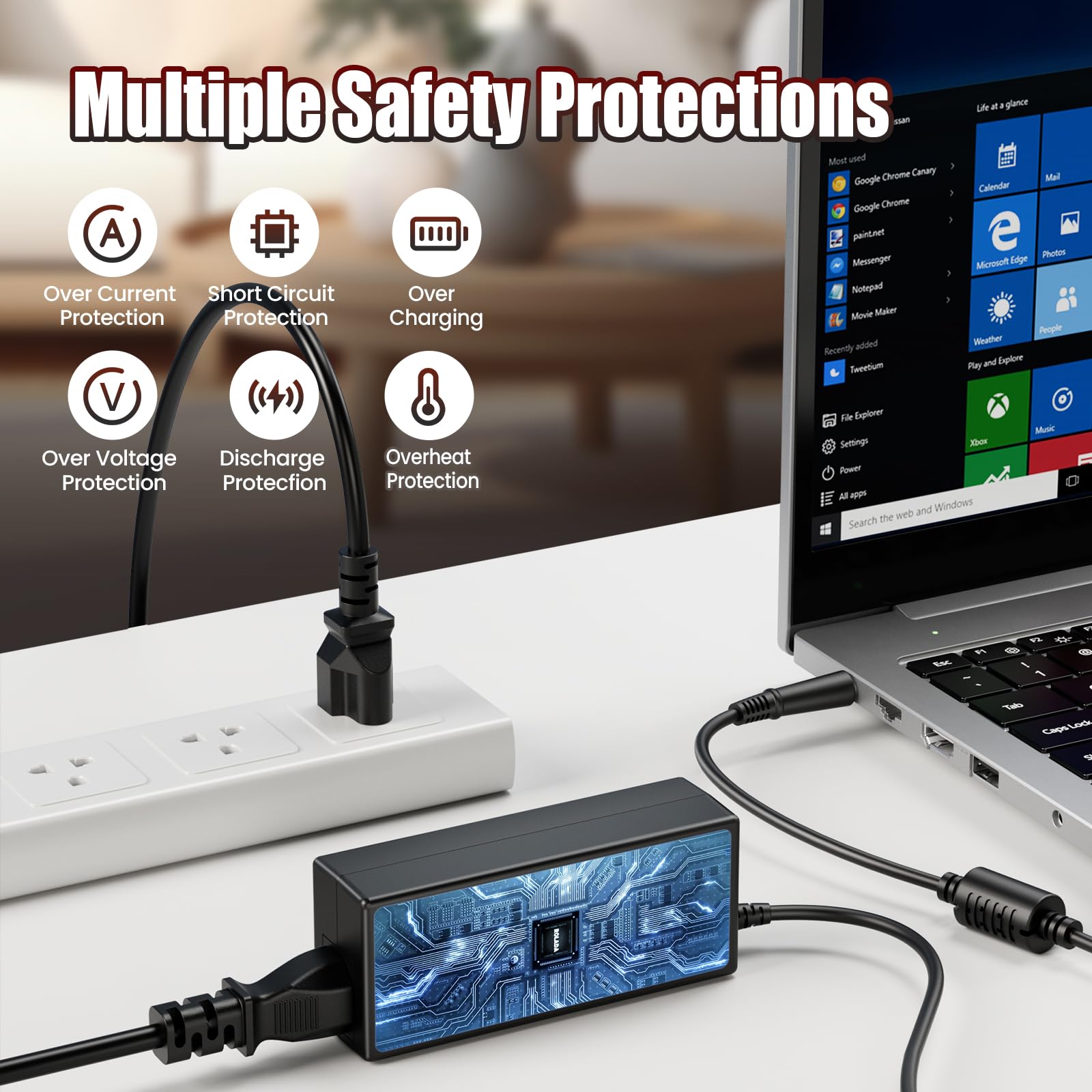 Laptop Charger For Hp Elitebook 745 820 840 850 G1 G2; Probook 430 440 450 455 G1 G2; Hp G42 G50 G56 G60 G61 G62 G71 G72 Power S