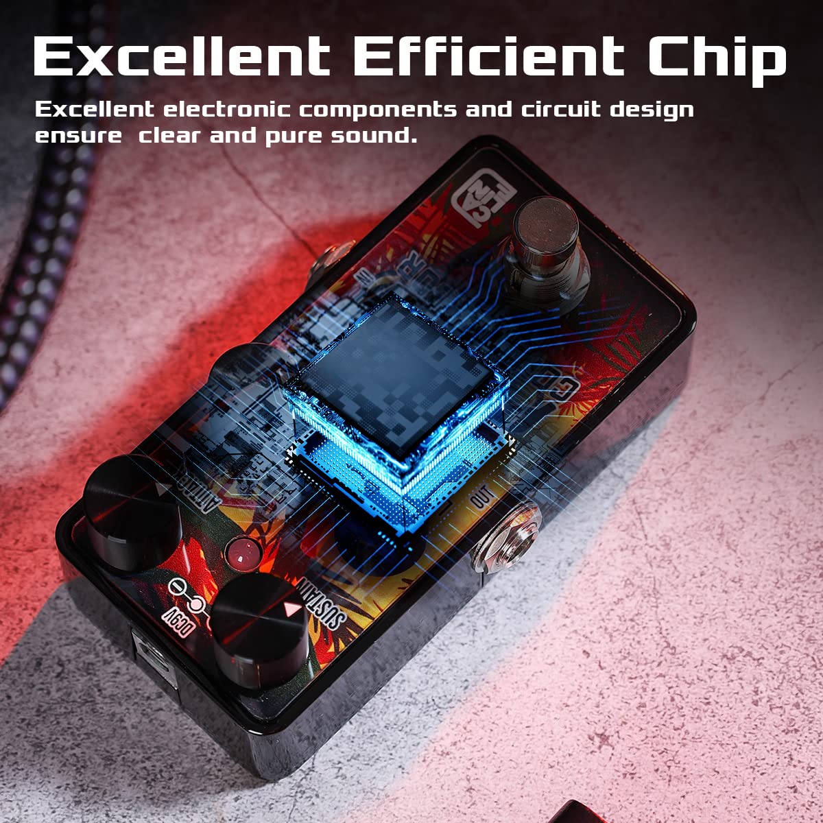 Caline Mini Guitar Compressor Pedal G Series G012 Pure Analog Compression Effect Guitar Pedal For Electric Guitar True Bypass De