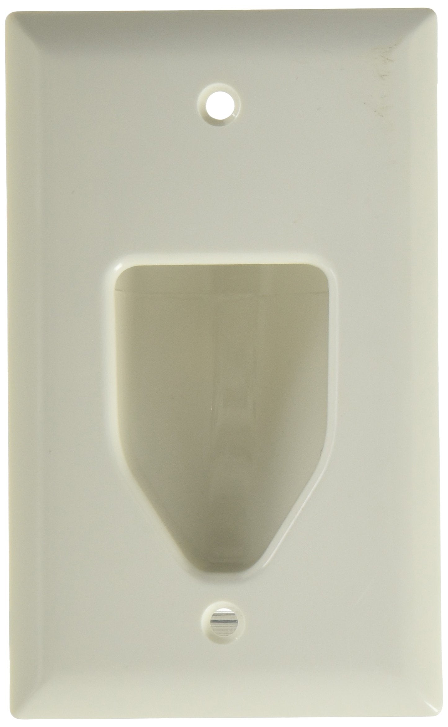 Datacomm 450001Wh 2 1 Gang Recessed Low Voltage Plate, 2 Pack