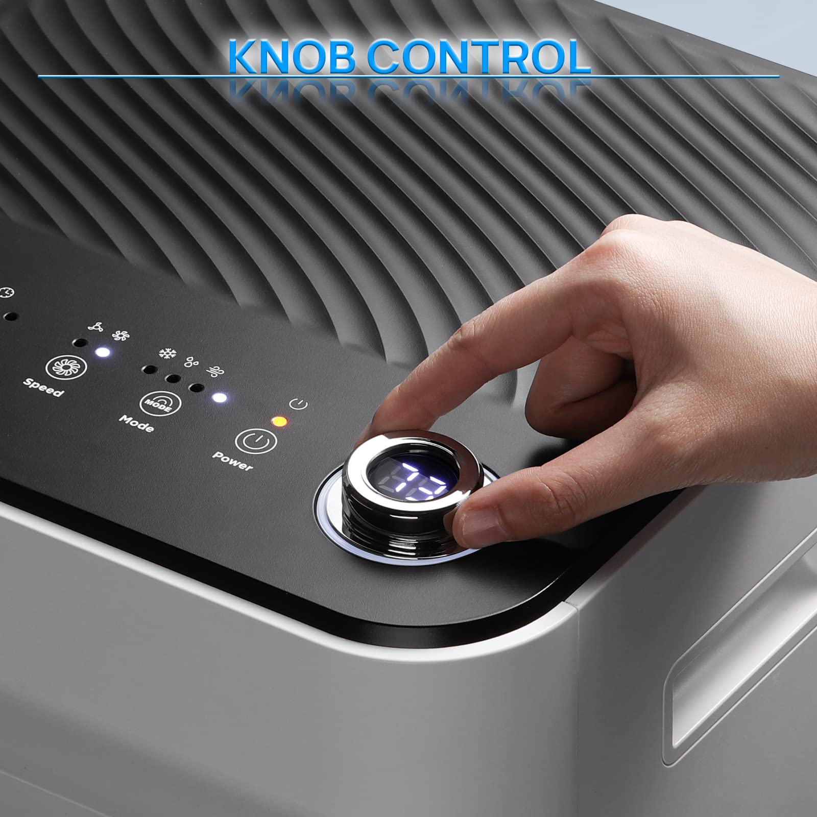 Turbro Finnmark 10,000 Btu Portable Air Conditioner, Dehumidifier And Fan, 3-In-1 Floor Ac Unit For Rooms Up To 400 Sq Ft, Sleep