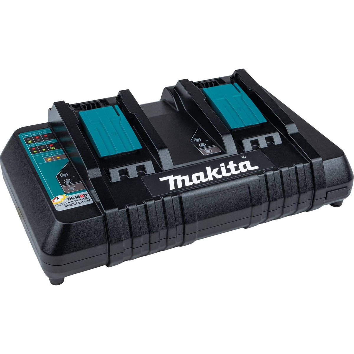 Makita Dc18Rd 18V Lithium Ion Dual Port Rapid Optimum Charger, 2 Port