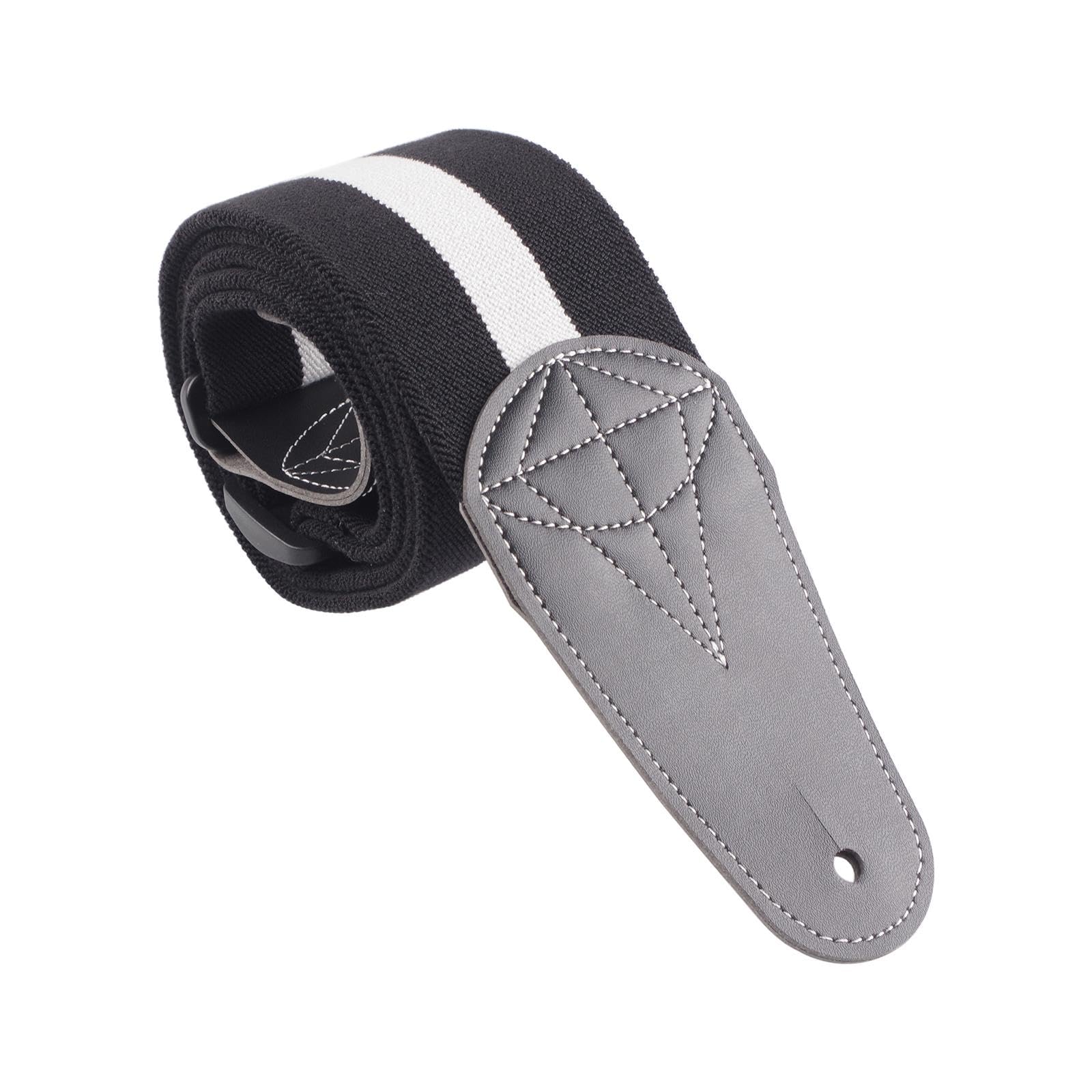 CALANDIS?Bass Guitar Strap Durable for Bass Guitars Electric Guitar Classical Guitars Black White | Straps | Parts & Accessories