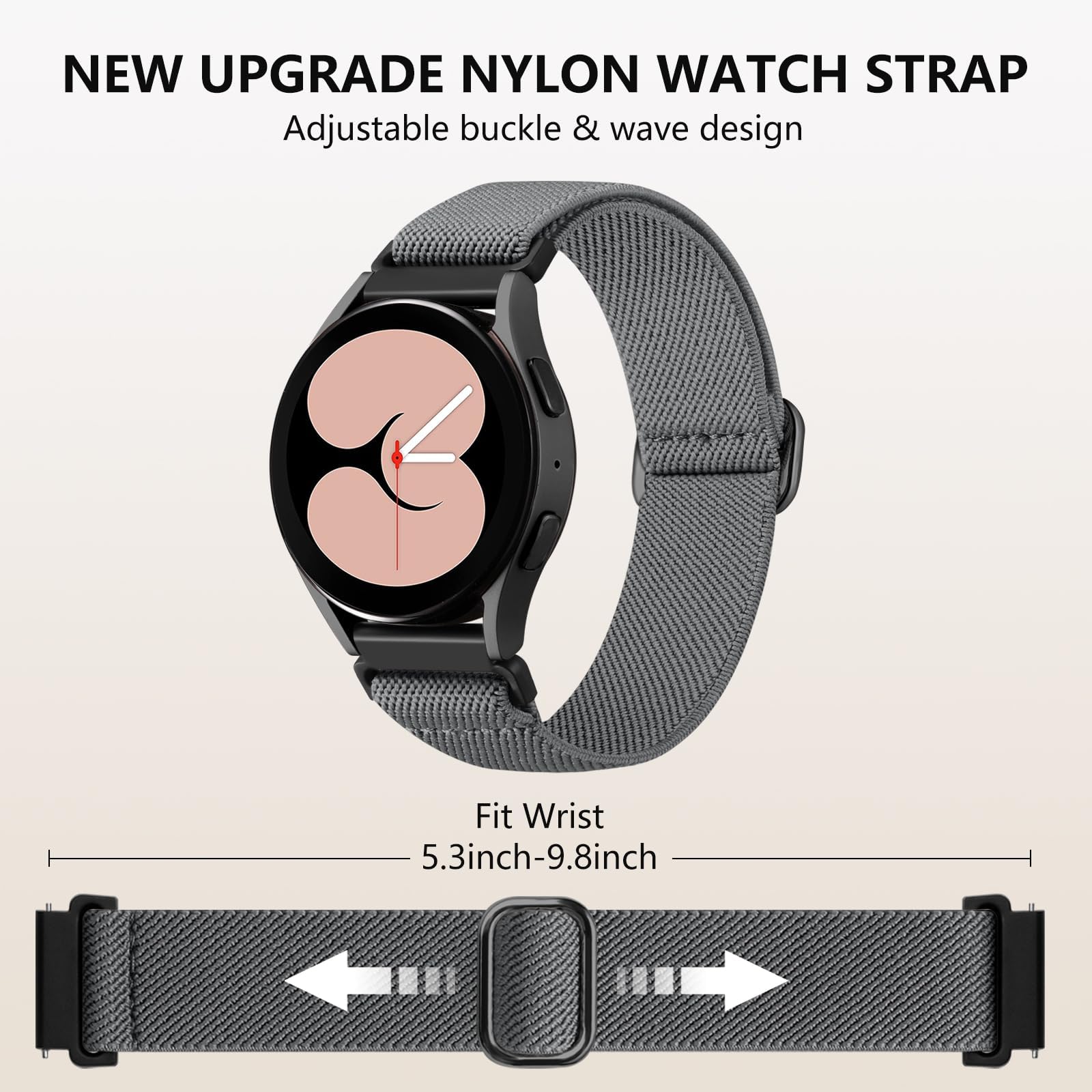 Lerobo Elastic Bands Compatible With Samsung Watch 7 6 5 4 Fe 40Mm 44Mm,Watch 5 Pro Band 45Mm/For Galaxy Watch 6 4 Classic Band