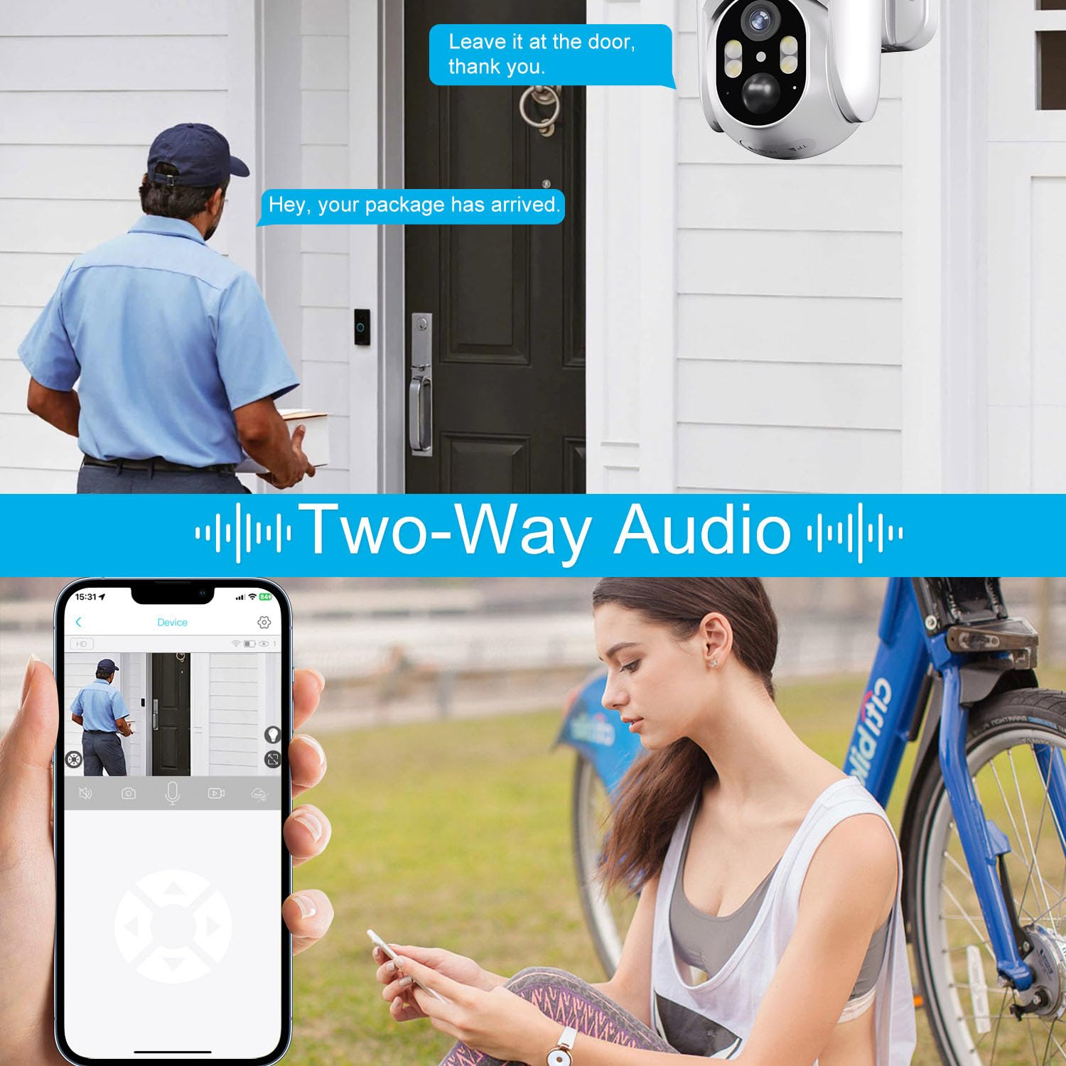 4G Lte Cellular Security Camera No Internet Needed, Solar No Wifi Security Camera Outdoor Wireless With Sim Card Jobsite, 2K Color Night Version, 360 Live View, Motion Detection, 2 Way Audio