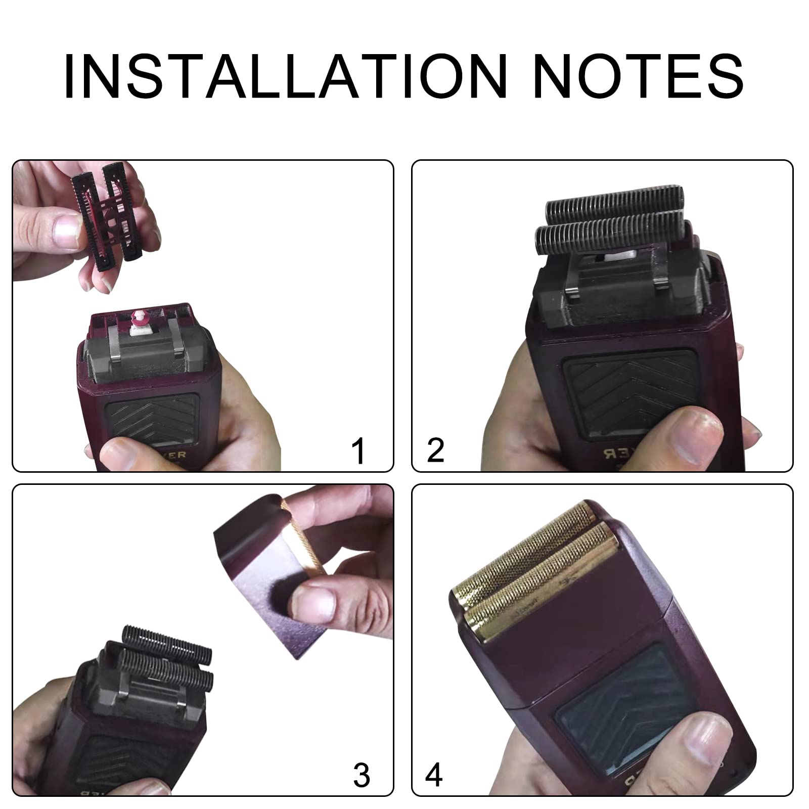 Professional 5 Star Series Finale Shaver Replacement Foil And Cutter Bar Assembly Compatible With Wahl Shaver Foil 7031 100, 704