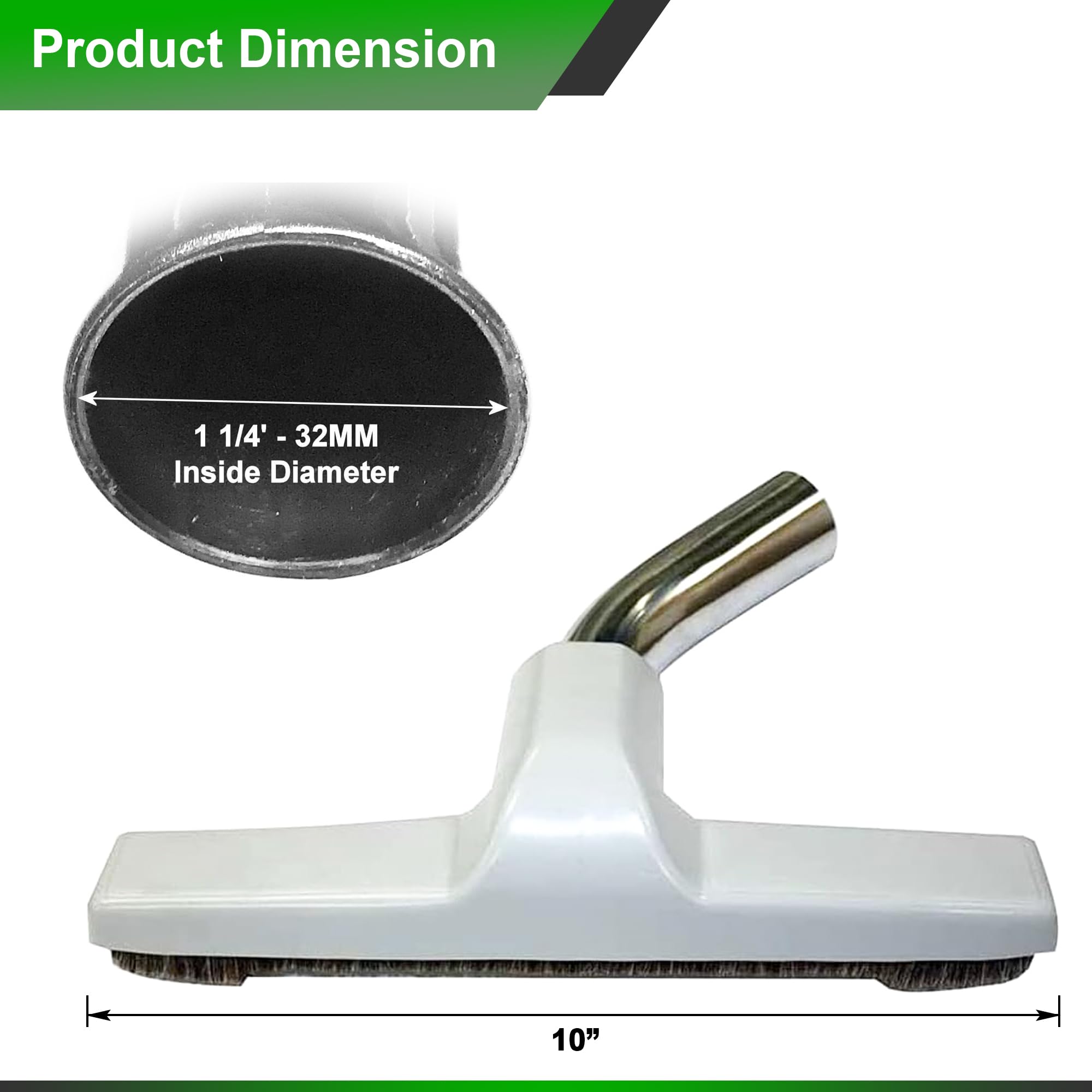 Selgo Upgraded Vacuum Floor Brush For Eureka & Universal Vacuum Cleaners With 1  Inch (1.25'') (32Mm) Inner Diameter With Horse