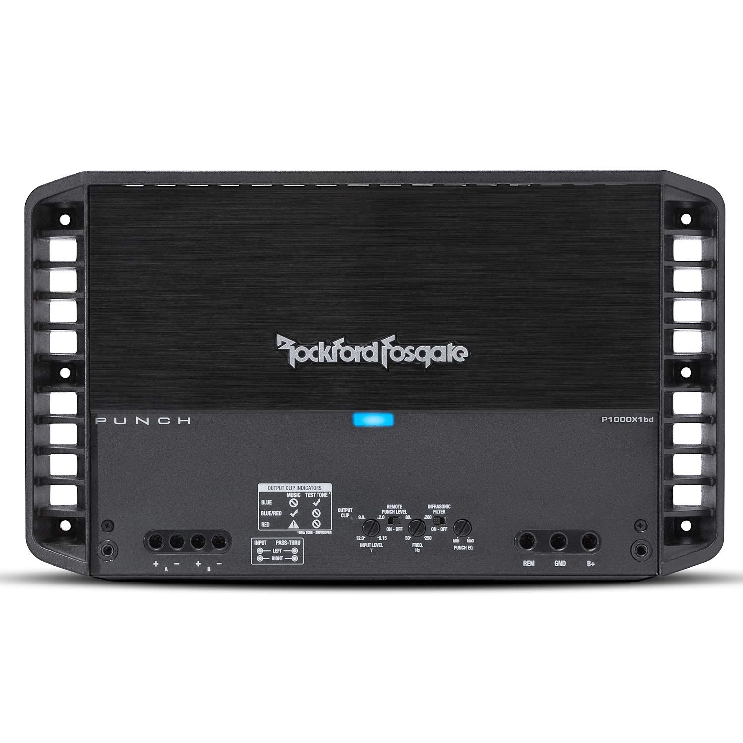Rockford Fosgate Punch P1000X1BD Mono Amplifier - 1000 Watt Class-bd, Black, 1-Channel