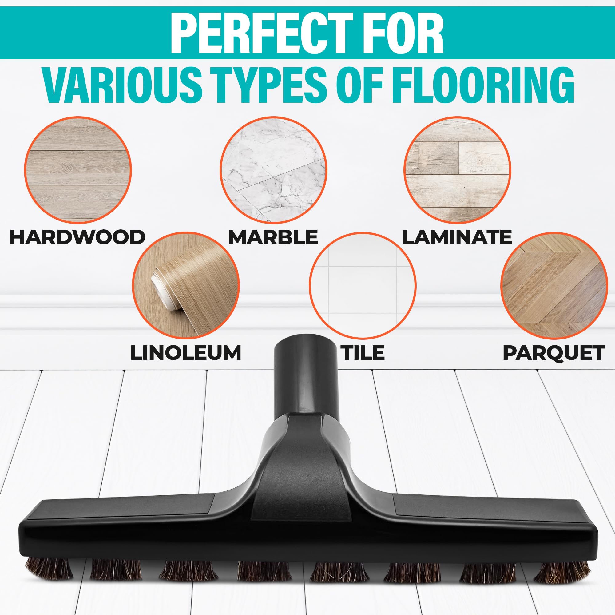 Horsehair Vacuum Brush Attachment For Vacuum Cleaner   1 1/4 Vacuum Attachments Vacuum Floor Brush Horse Hair Vacuum Attachment