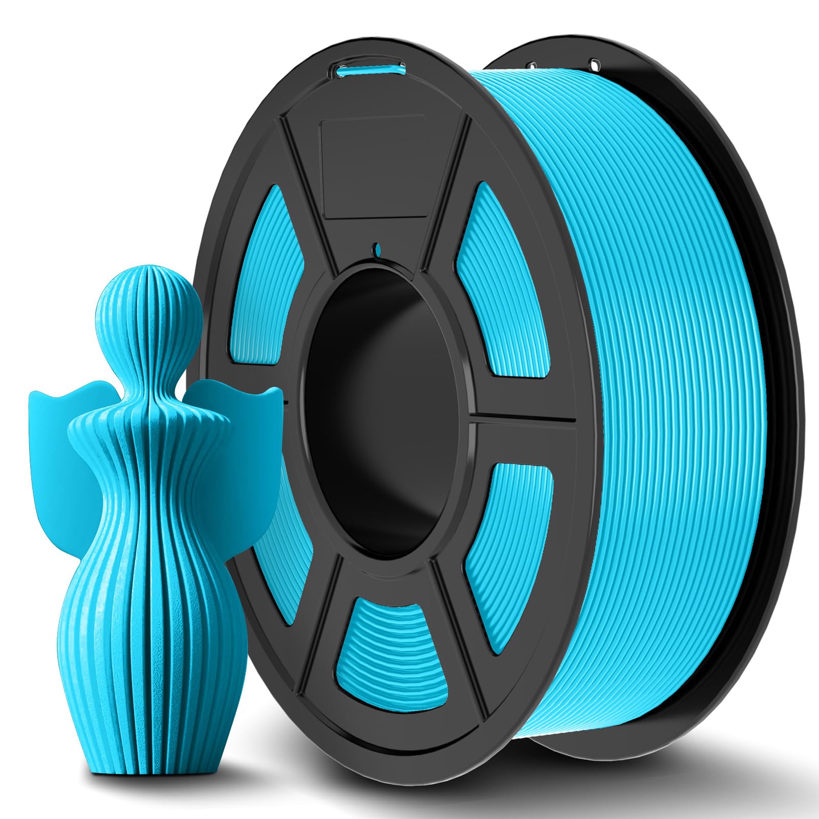 JAYO PLA+ Filament 1.75mm SkyBlue 1.1kg, Enhanced PLA 3D Printer Filament for Stronger & Tougher Prints, High Strength & Durabil