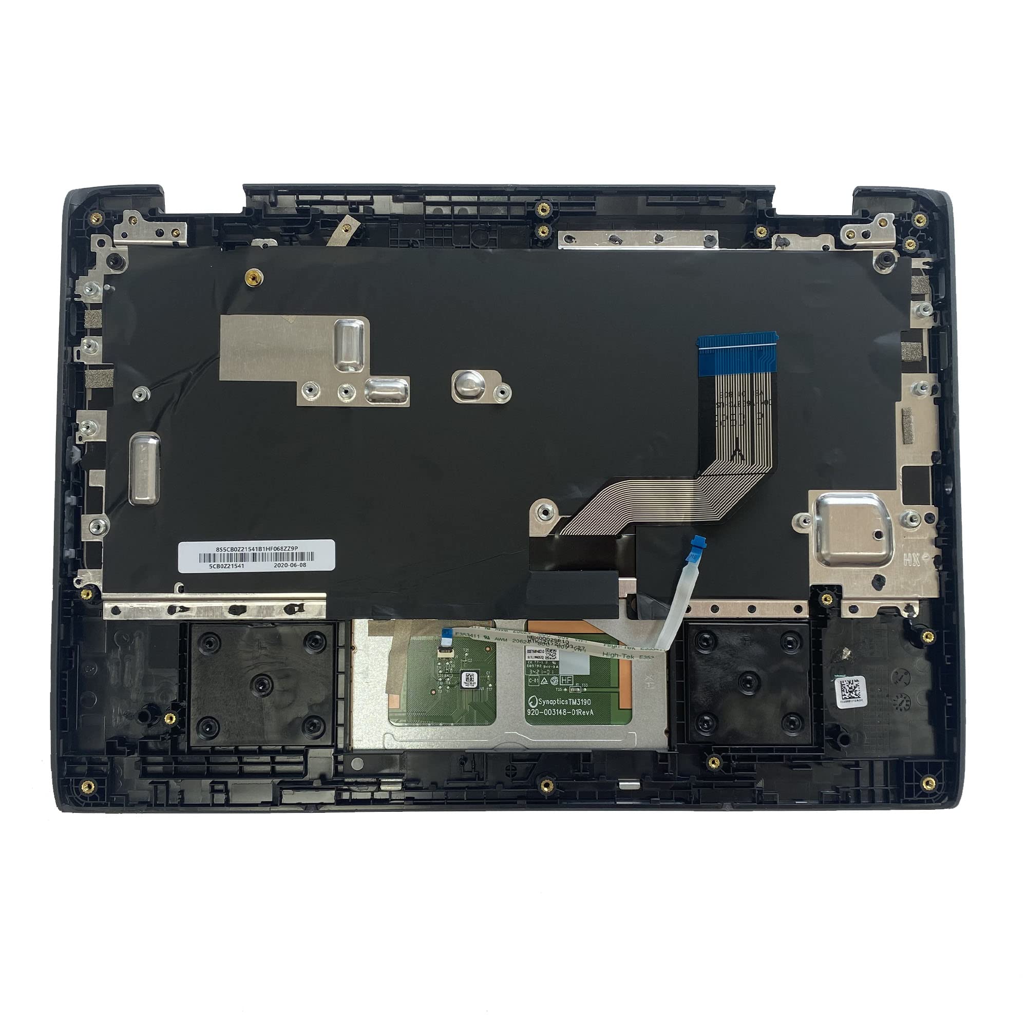 Ltprpts Replacement Laptop Upper Case Palmrest Non Backlit Keyboard Touchpad Assembly Part For Lenovo 300E Chromebook 2Nd Gen As