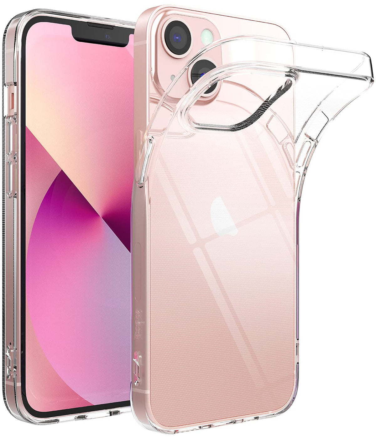 Ringke Compatible With Iphone 13 Case, Air Soft Transparent Tpu Shockproof Flexible Lightweight Thin Phone Cover   Clear