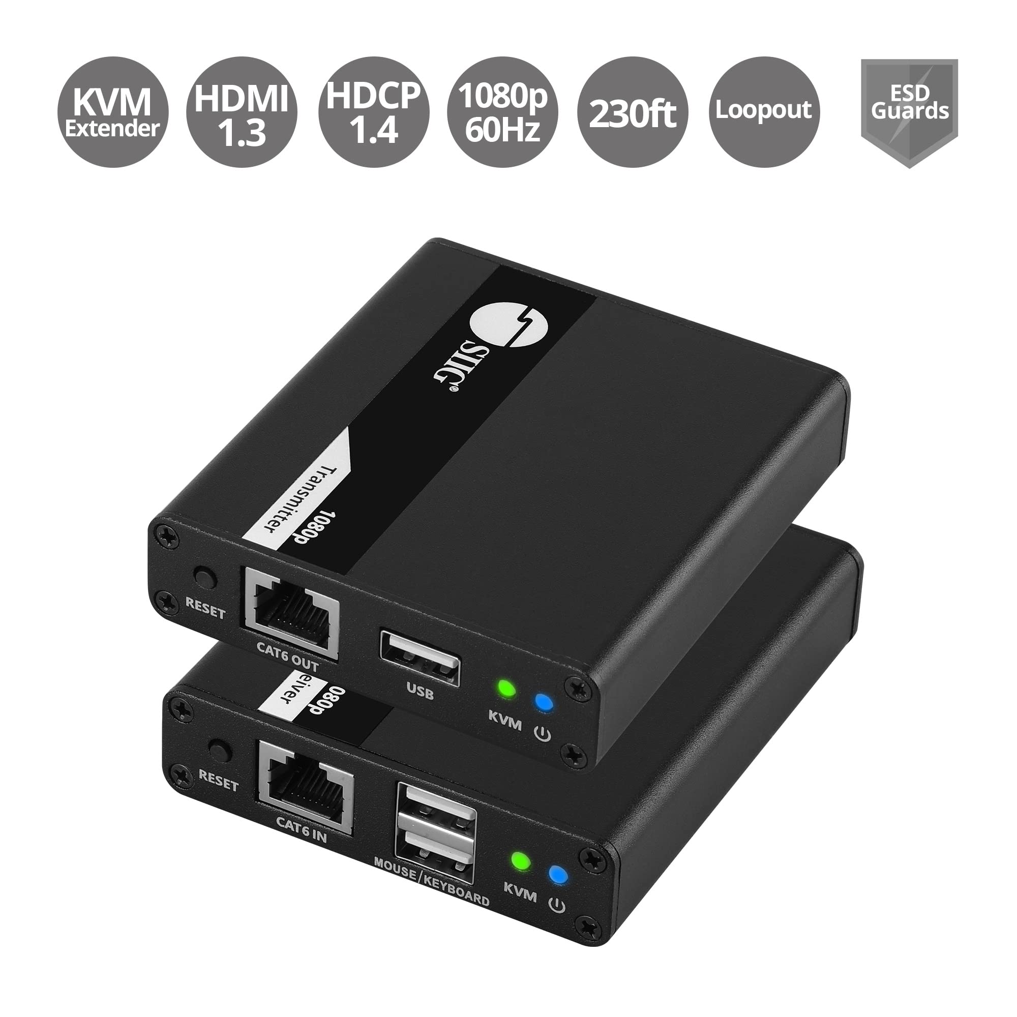 Hdmi Usb Kvm Over Cat6 Extende