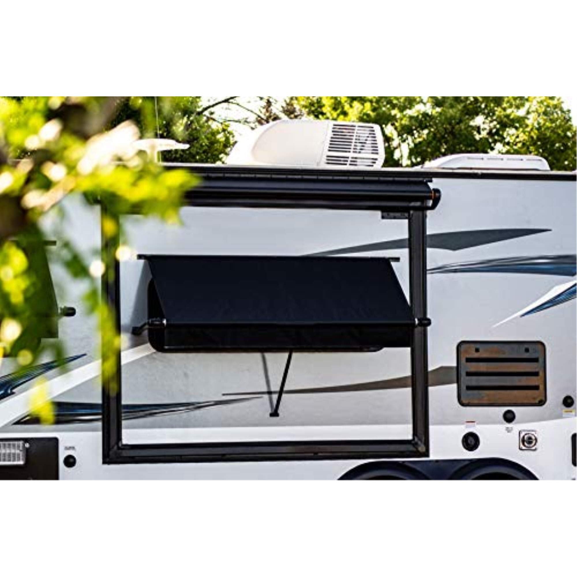 Carefree WG0454E4EB Simply Shade RV Window Awning-Black Vinyl-4.5 (54)