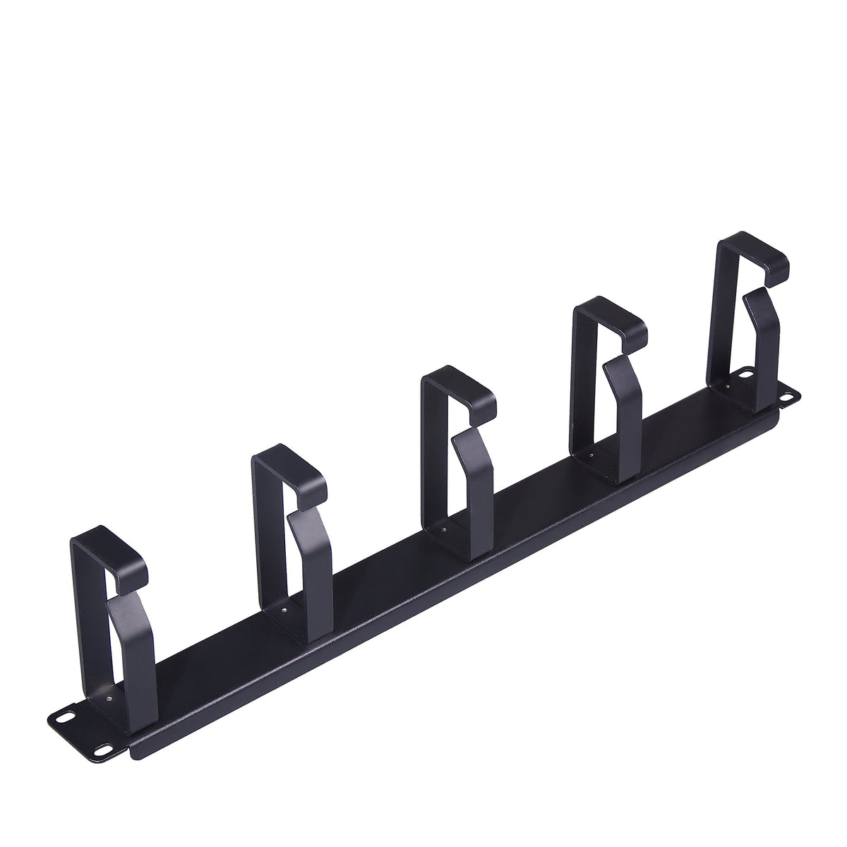 Rosewill 1U 19 Inch Rack Mount Horizontal Cable Management With 5 Metal Rings And Mounting M6 Screws, Metal Rings Cable Manager 