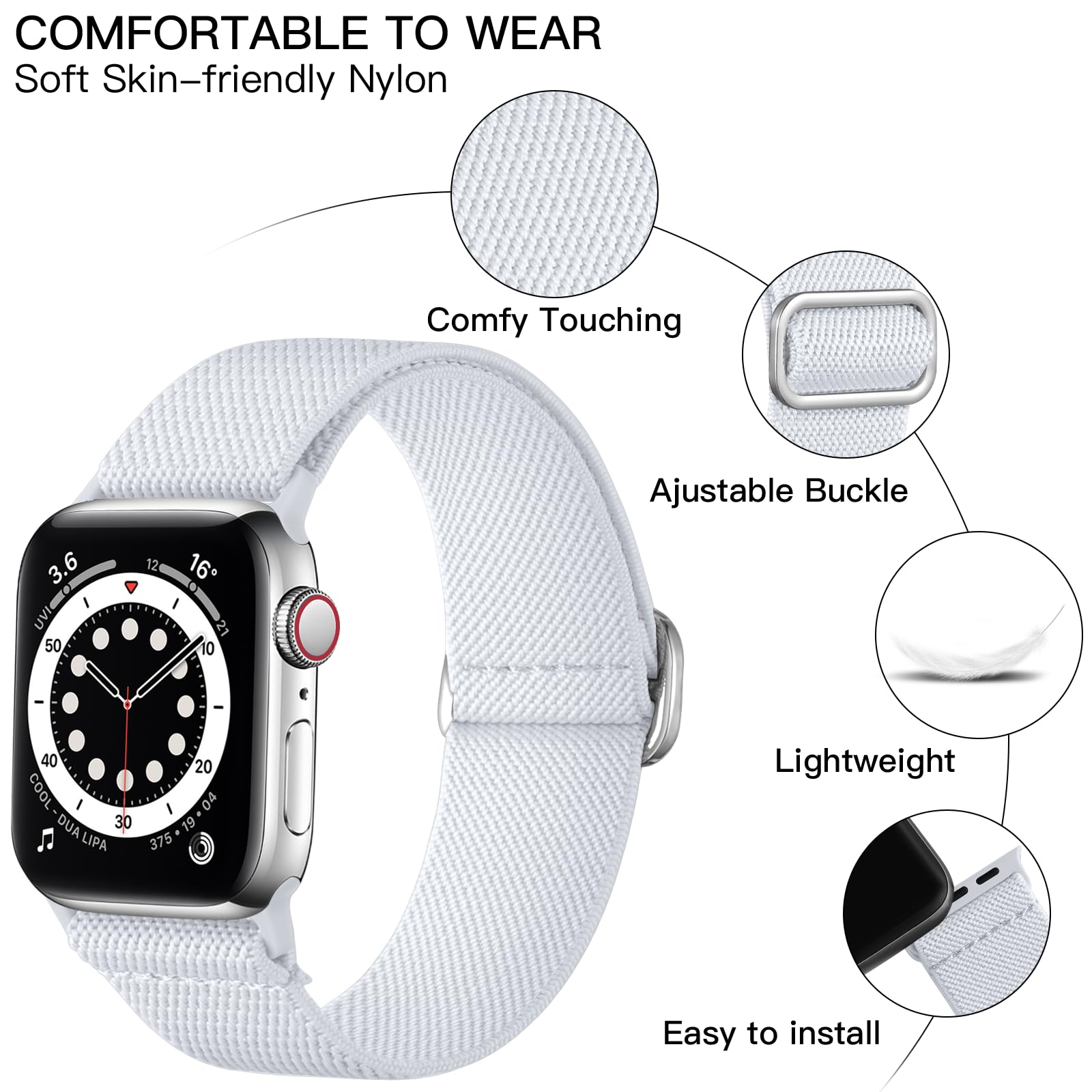 Lerobo Compatible With Apple Watch Band Series 9 8 7 10 41Mm 42Mm 40Mm 38Mm For Women Men For Iwatch Bands Se Series 3 2 1 6 5 4