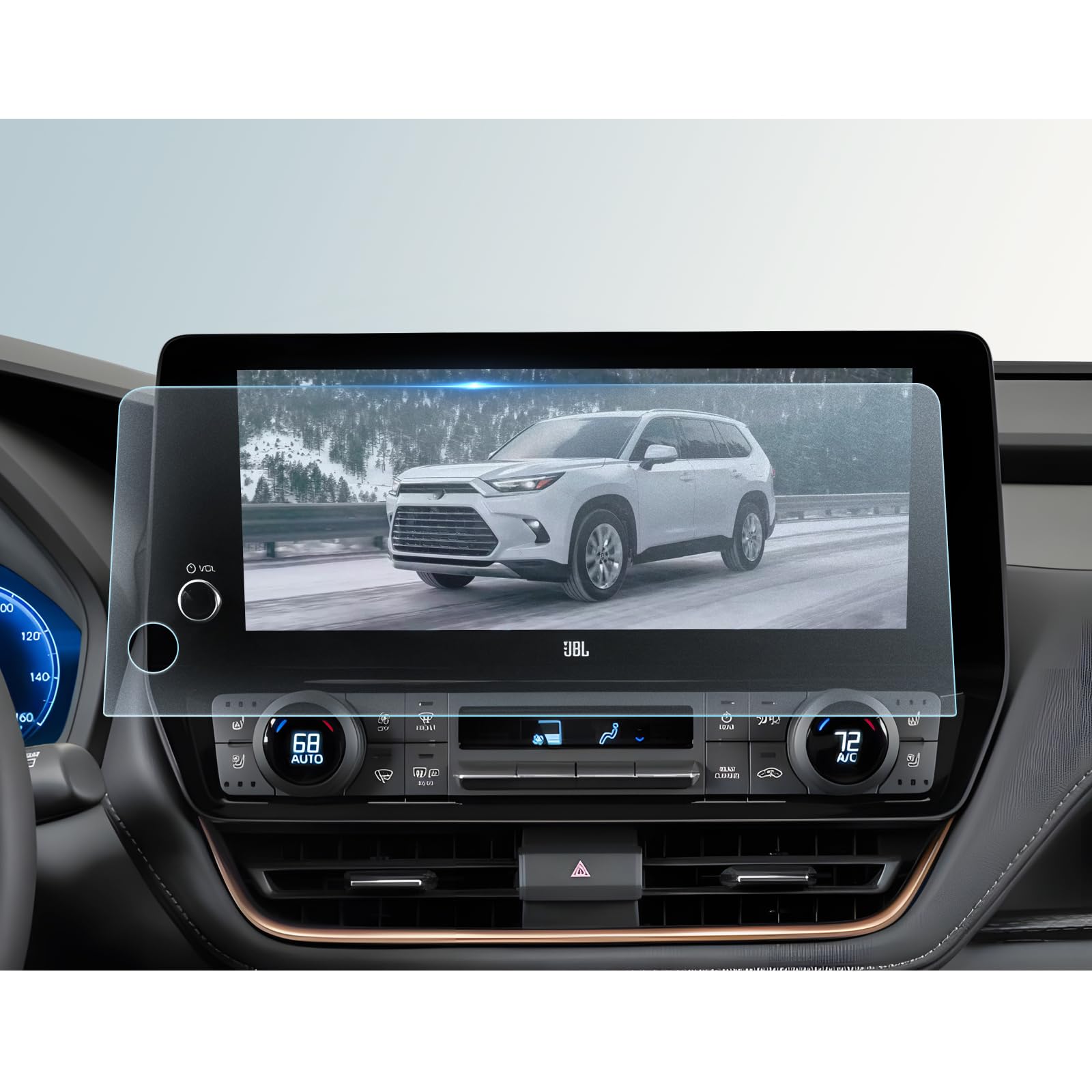 Bibibo Matte Anti Glare 2024 2025 Grand Highlander Screen Protector For 2024 2025 Toyota Grand Highlander Xle/Limited/Platinum 12.3' Inch Display [Tempered Glass Matte Lessen Fingerprints] 2024 2025 Toyota Grand Highlander Accessories