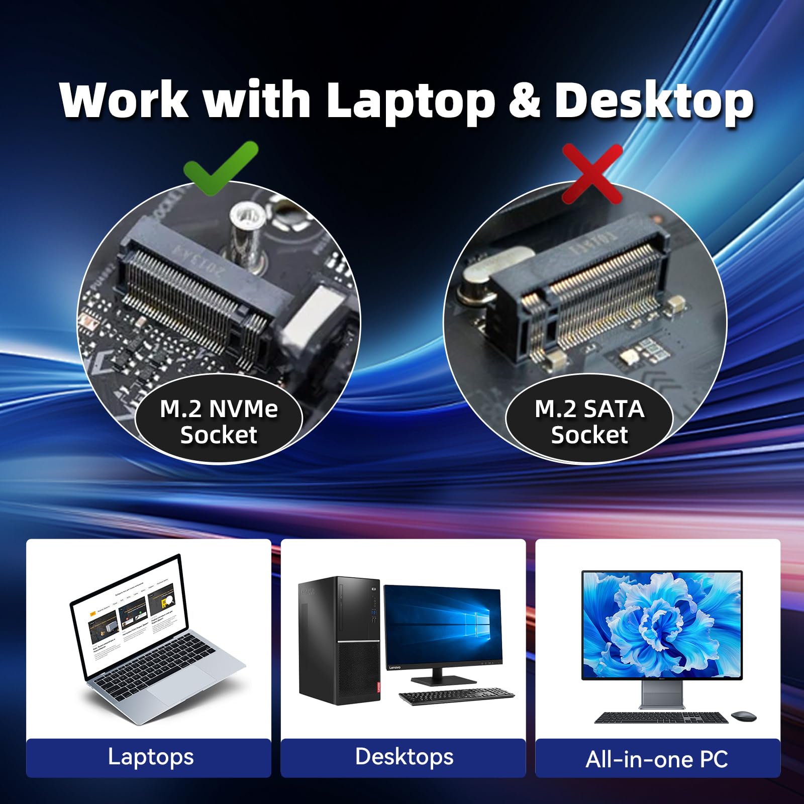 Kingspec Ssd 512Gb, M.2 Nvme Gen3X4 Ssd 2280   Up To 2400Mb/S, Internal Solid State Drive With 3D Nand Flash, Compatible With De