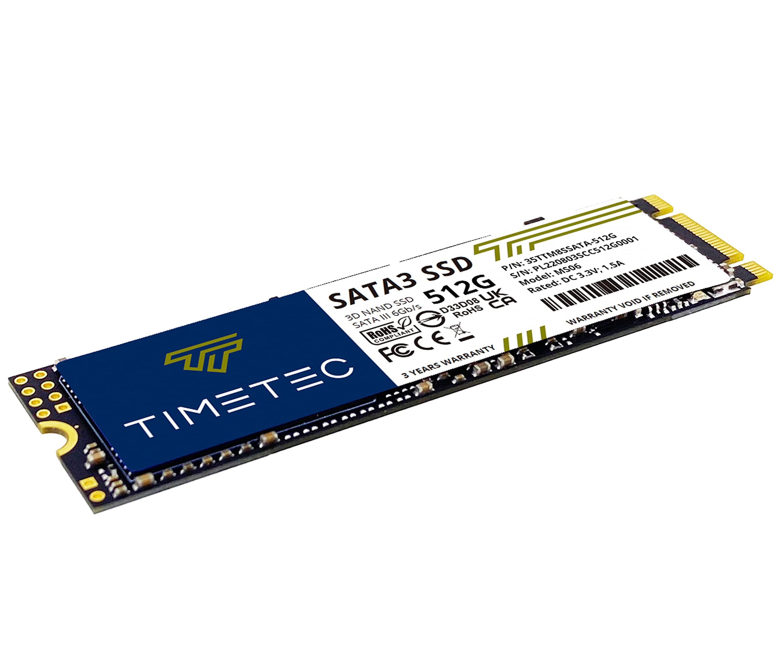 Timetec 512Gbx10 (10 Pack) Ssd 3D Nand Sata Iii 6Gb/S M.2 2280 Ngff Read Speed Up To 550Mb/S Slc Cache Performance Boost Internal Solid State Drive For Pc Computer Laptop And Desktop