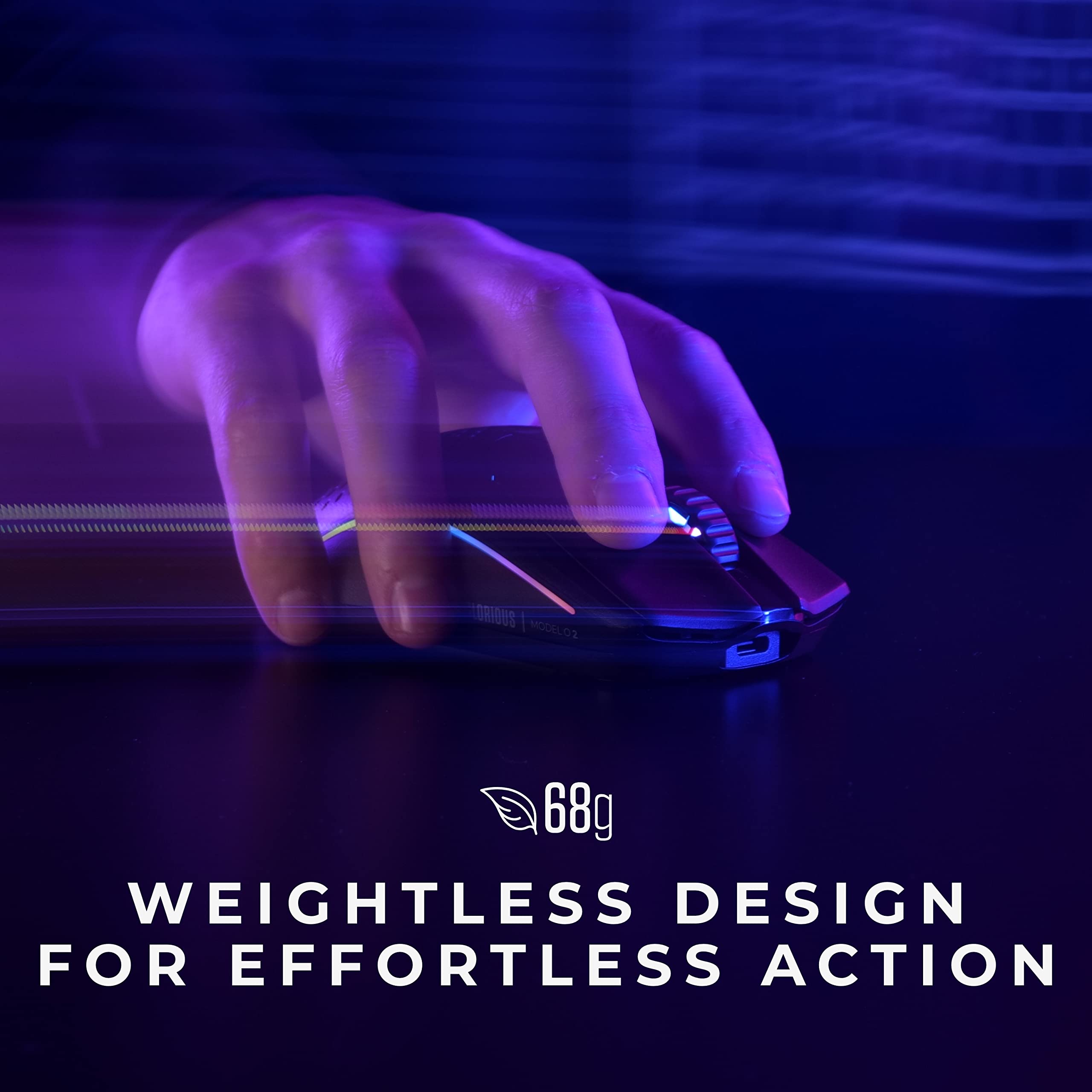 Glorious Gaming Model O 2 Wireless Gaming Mouse - Hybrid 2.4Ghz & Bluetooth Wireless, 68G Superlight, Long Battery Life, 26K Bam