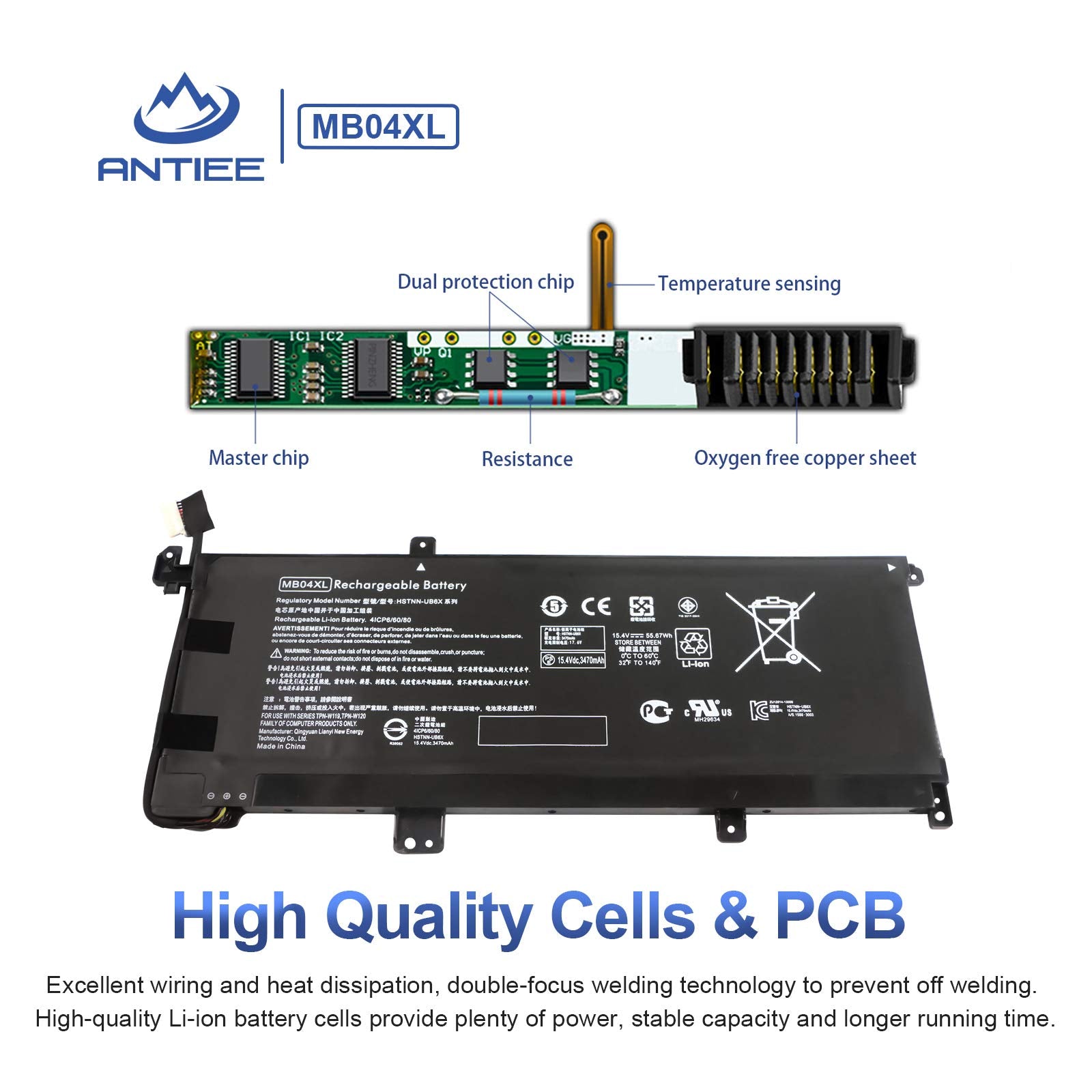 Mb04Xl Laptop Battery For Hp Envy X360 Convertible M6 Aq000 M6 Aq105Dx M6 Aq103Dx M6 Aq003Dx M6 Aq105Dx M6 Ar004Dx 15 Aq 15 Aq00