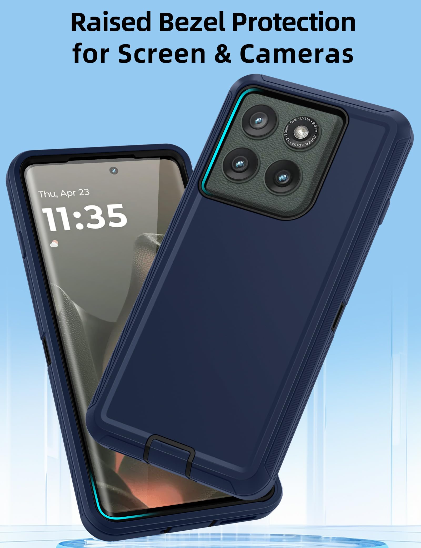 Topaux For Motorola Edge 2025 Case Anti-Shock Moto Edge 2025 Case 3-Layer Heavy Duty Full Body Protection Drop Impact Resistant