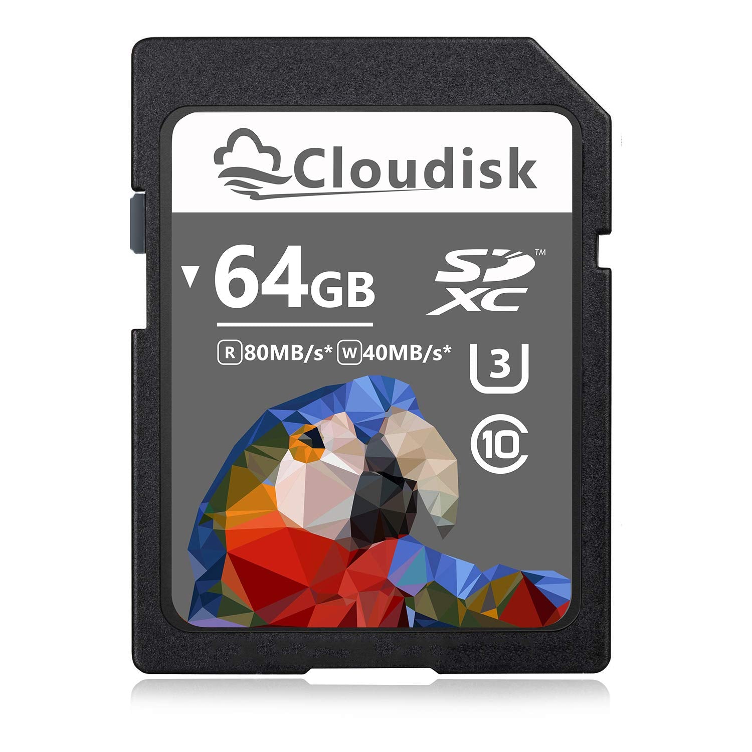 Cloudisk 64Gb Sd Card Sdxc Uhs I Memory Card C10, U3, V30, 4K Uhd, Sd Card (64 Gb)