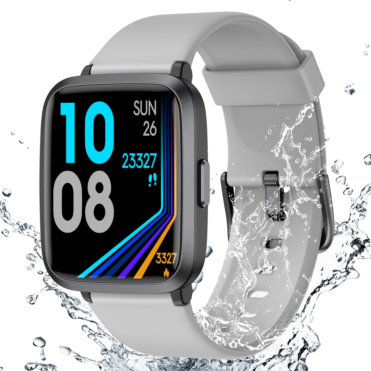 Fitness Tracker Watch With Heart Rate Monitor, Large Screen Activity Tracker With Pedometer, Sleep Monitor, Calories & Step Coun