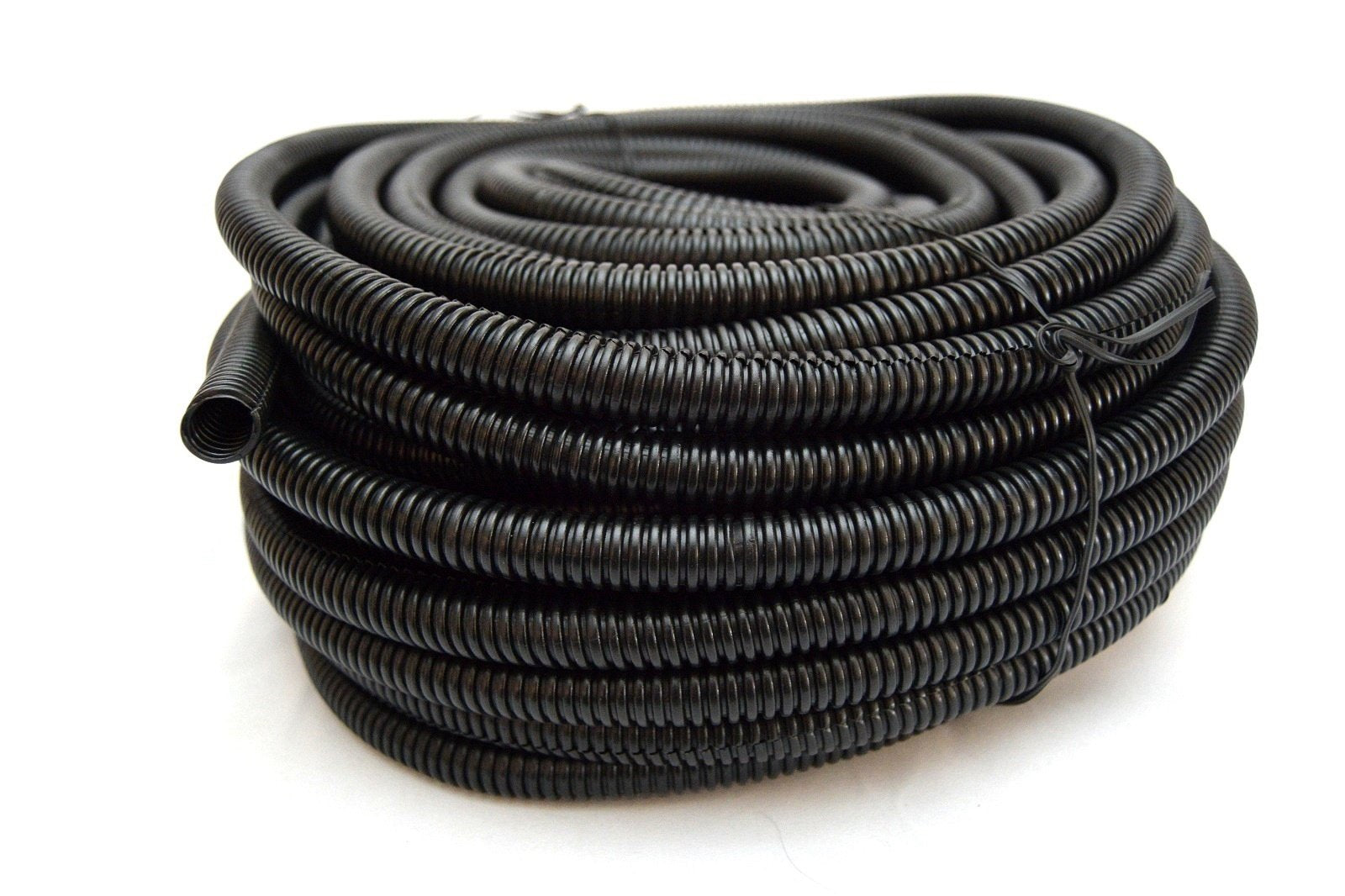 American Terminal Wire Loom Black 100' Feet 3/8' Split Tubing Hose Cover Auto Home Marine