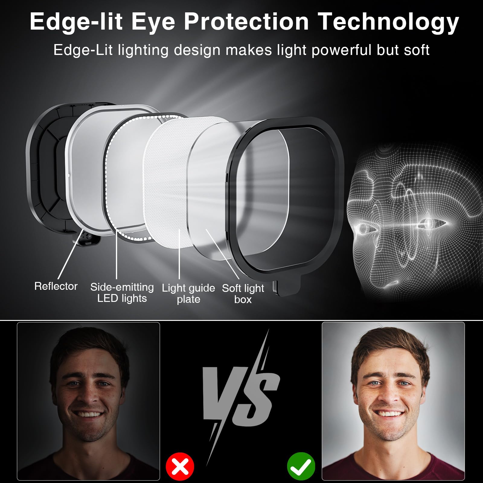 Litones Zoom Lighting For Computer Video Conference Light, 15W Webcam Light With Clamp For Zoom Meeting Laptop Video Calls, Desk