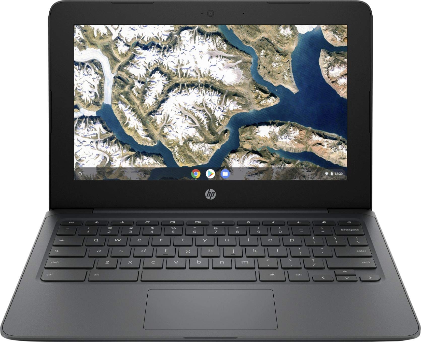 HP Flagship Chromebook, 11.6' HD (1366 x 768) Display, Intel Celeron Processor N3350, 4GB LPDDR2, 32GB eMMC, Chrome OS, HD Graphics 500, 11A NB0013DX, Ash Gray